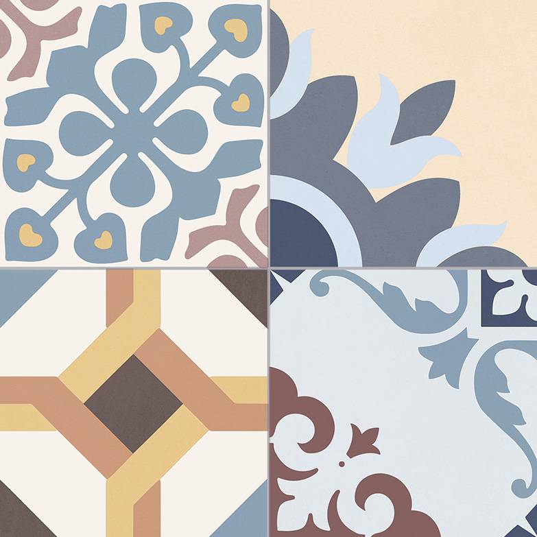 CAVALIER MIX 16.5 x 16.5 Feinsteinzeug Wand- und Bodenfliese-0.55 m² (20 Fliesen)