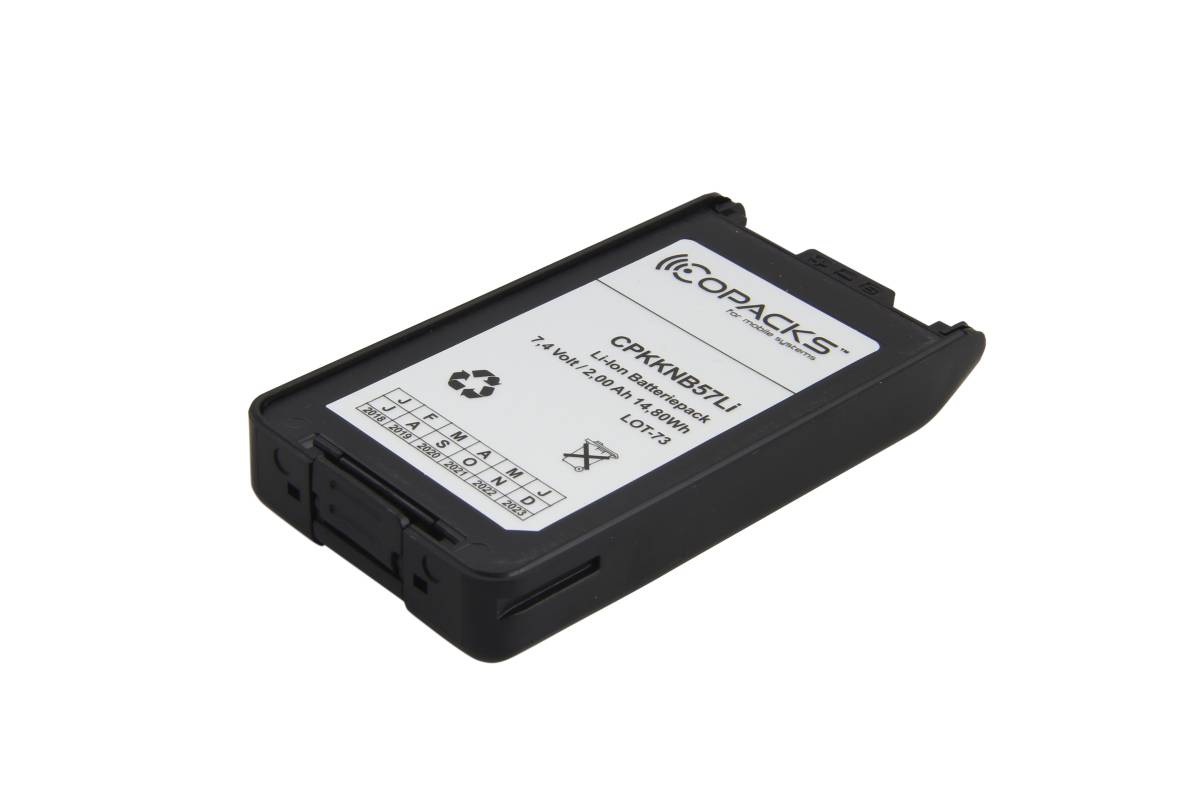 COPACKS Akku LiIon f. Kenwood 2000mAh wie KNB-57L