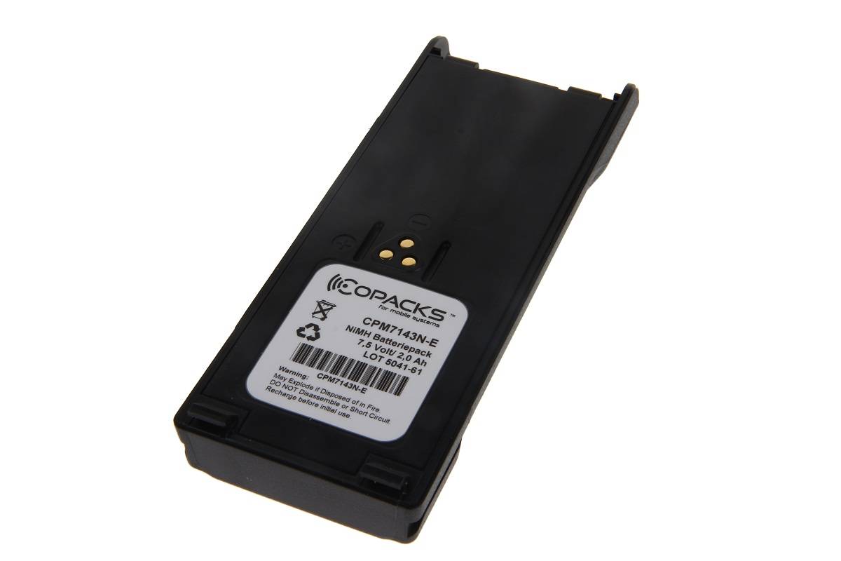 CoPacks NiMH Akku passend für Motorola FuG11b GP900, MTS2013 (geringe Selbstentladung)