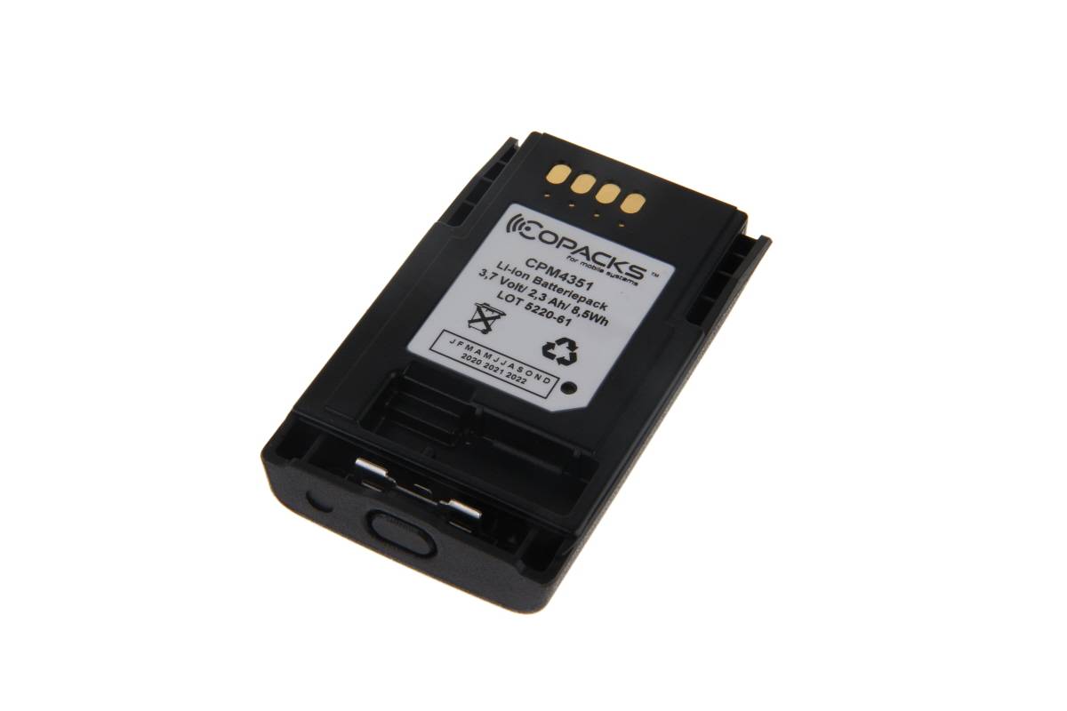 CoPacks Li-Ion Akku passend für Motorola MTP850FuG MTP-Serie - PMNN4351A, FTN6574