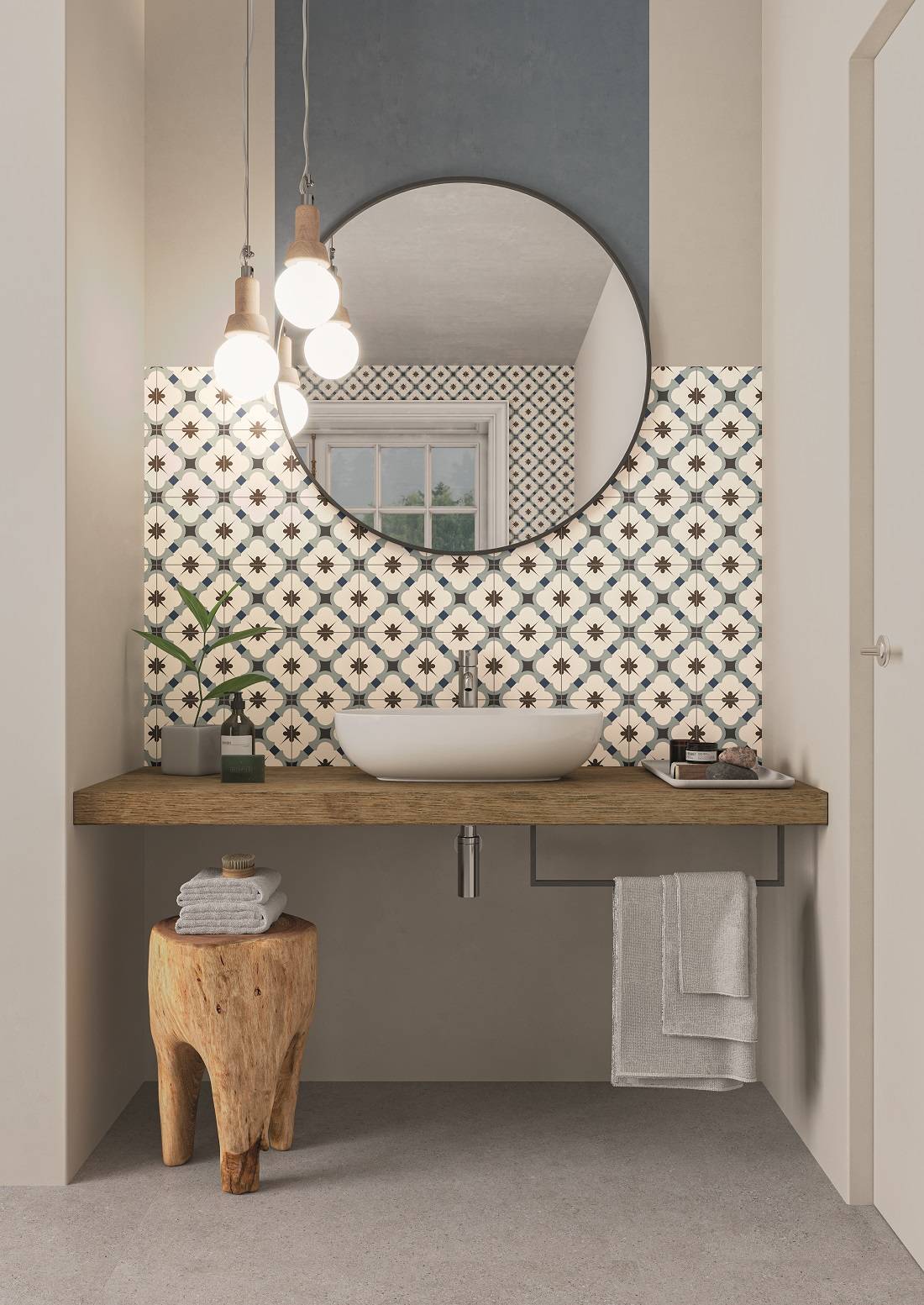 REGENT BLUE 16.5 x 16.5 Feinsteinzeug Wand- und Bodenfliese -1.1 m² (40 Fliesen)