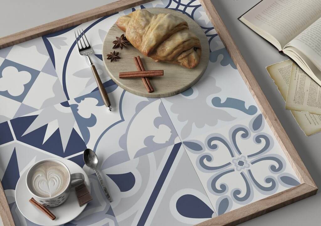 CAVALIER BLUE 16.5 x 16.5 Feinsteinzeug Wand- und Bodenfliese-0.55 m² (20 Fliesen)