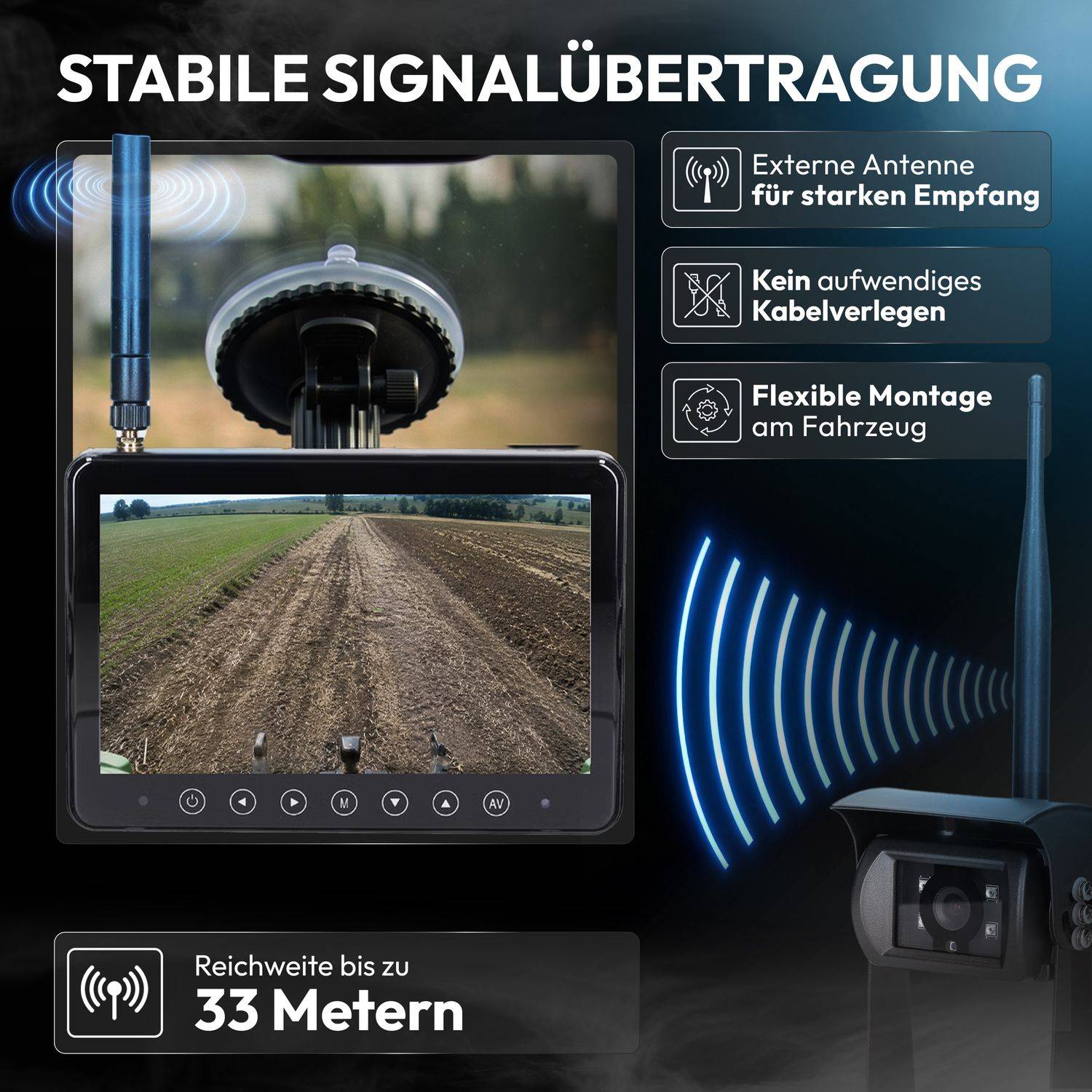 VSG24 Erweiterungs-FUNK Rückfahrkamera HORIZON STELLAR PRO - 23650