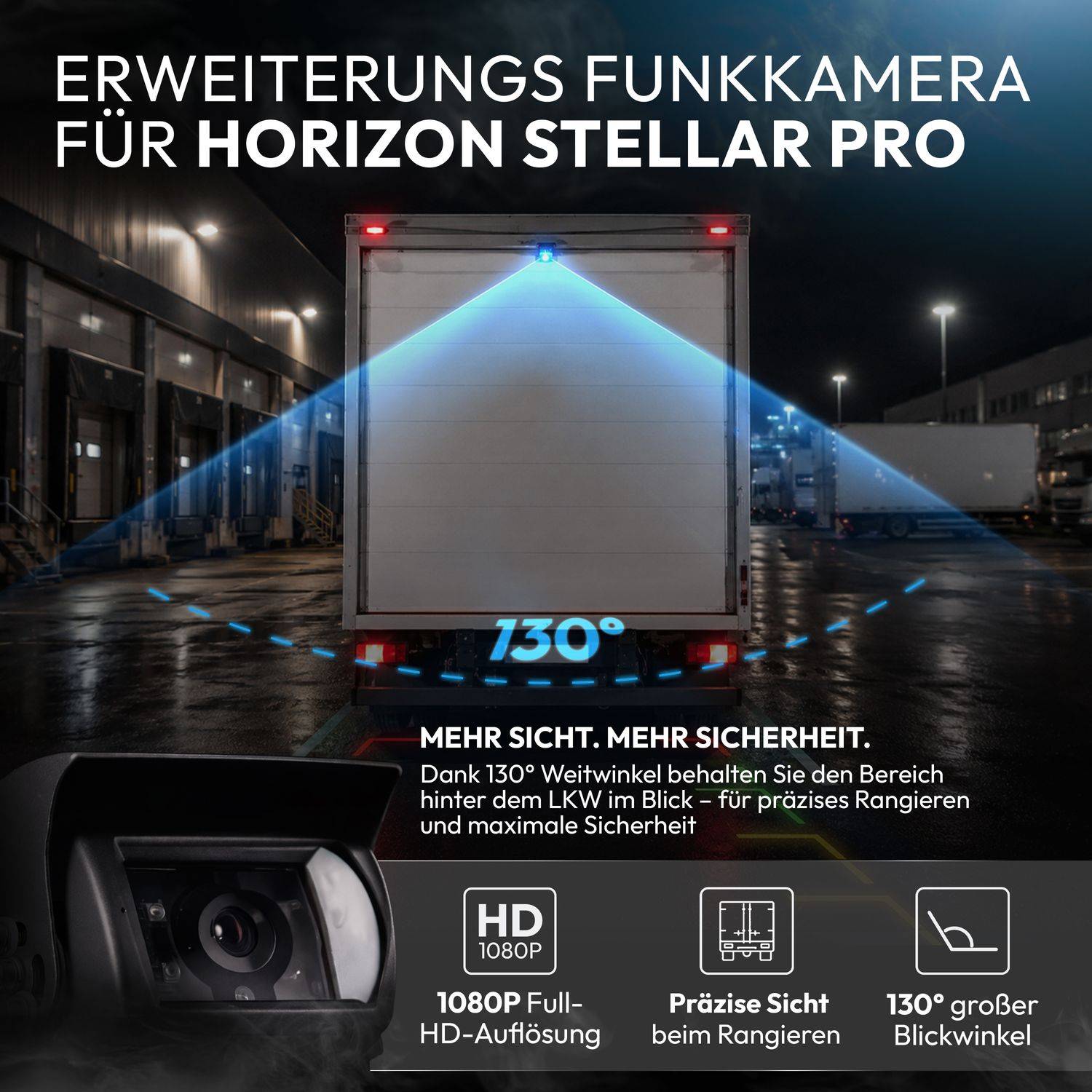 VSG24 Erweiterungs-FUNK Rückfahrkamera HORIZON STELLAR PRO - 23650