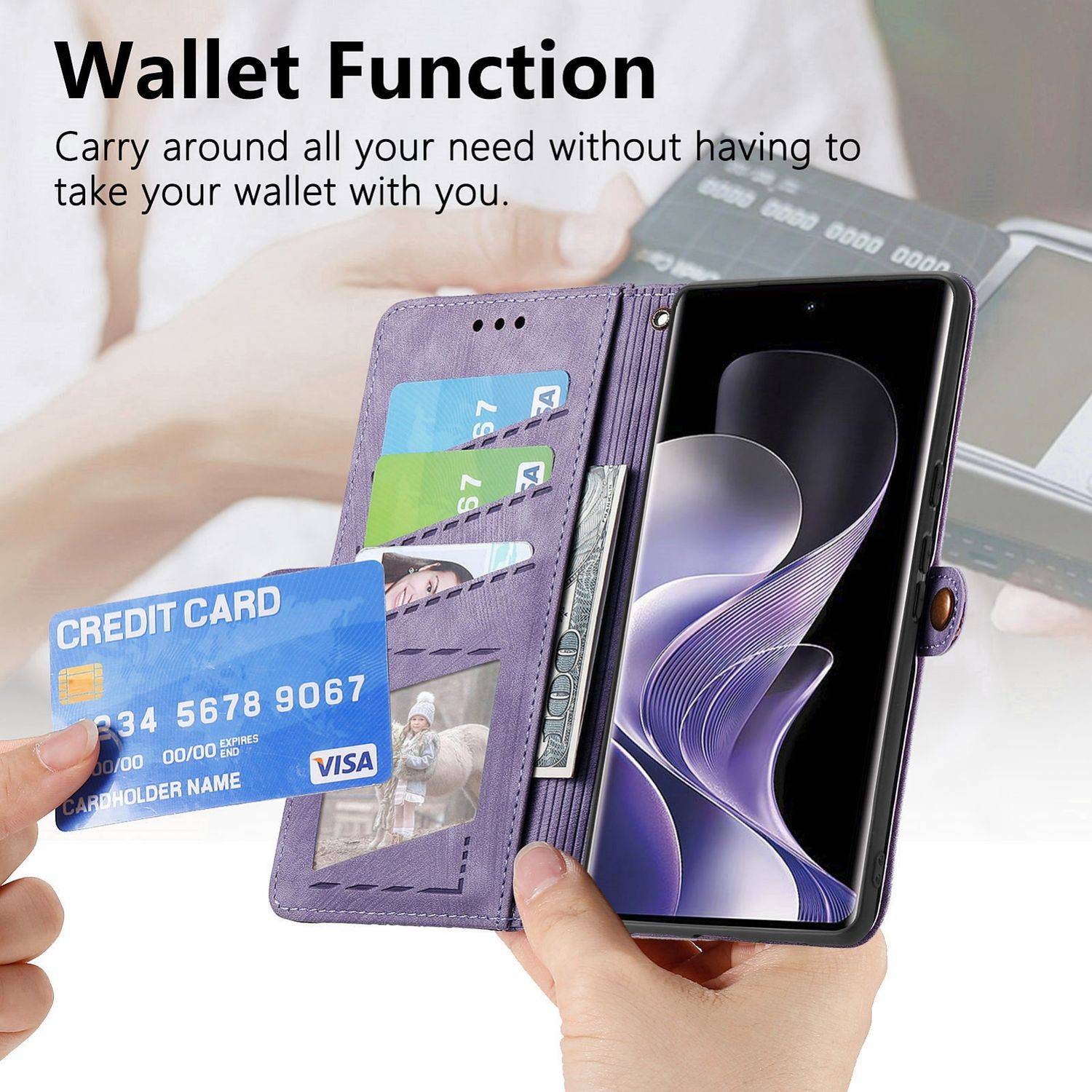 Für Xiaomi Redmi Note 14 Pro 5G Geometric Design Kunstleder Zipper Book Wallet Tasche mit Schlaufe Schwarz