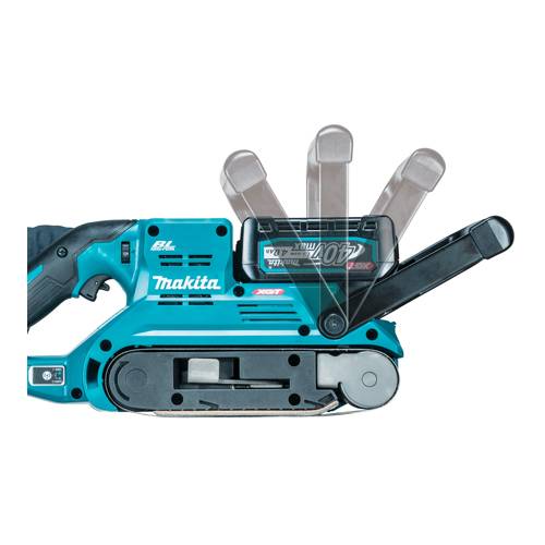 MAKITA BS001GZ - Akku-Bandschleifer mit AWS-Schnittstelle (Bandgeschwindigkeit: 120 - 470m/min | Schalldruckpegel: 3 dB)