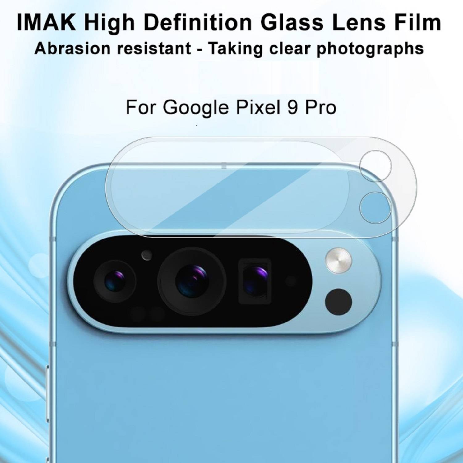 3x 9H Kameraglas für Google Pixel 9 Pro HD KLAR echtes Tempered Glass Panzerfolie Panzerglas Displayschutz Schutzglas Schutzfolie Screen-Protector
