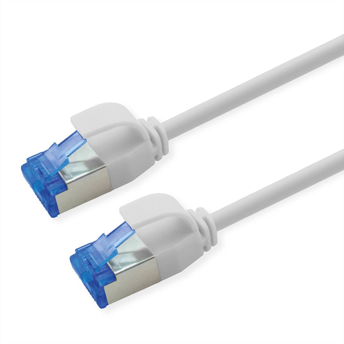 ROLINE - S/FTP Patchkabel Kat.6A TPE PoE-tauglich verknotungsfrei grau 0.3m - Netzwerk - CAT 6a