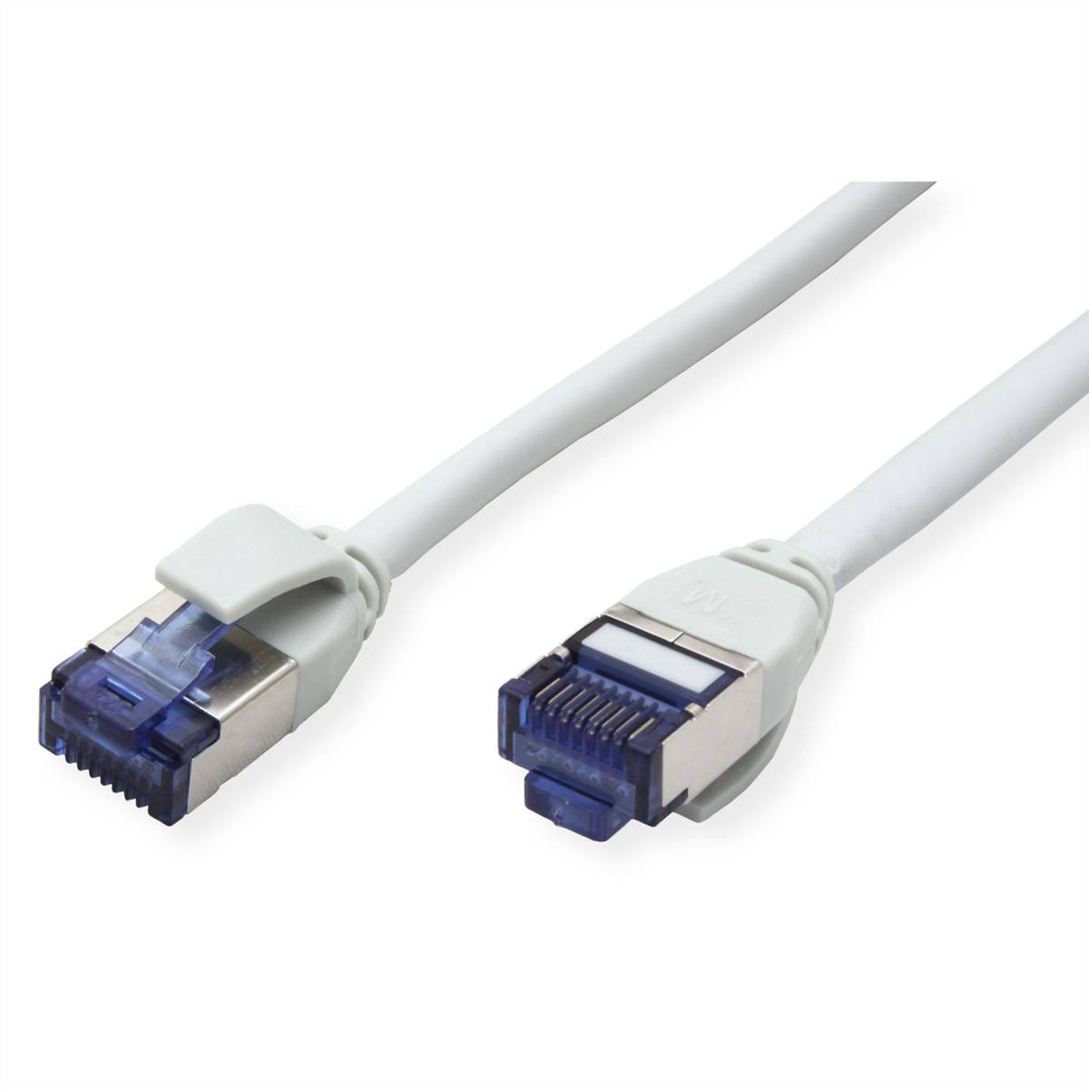 ROLINE - S/FTP Patchkabel Kat.6A TPE PoE-tauglich verknotungsfrei grau 1.5m - Netzwerk - CAT 6a