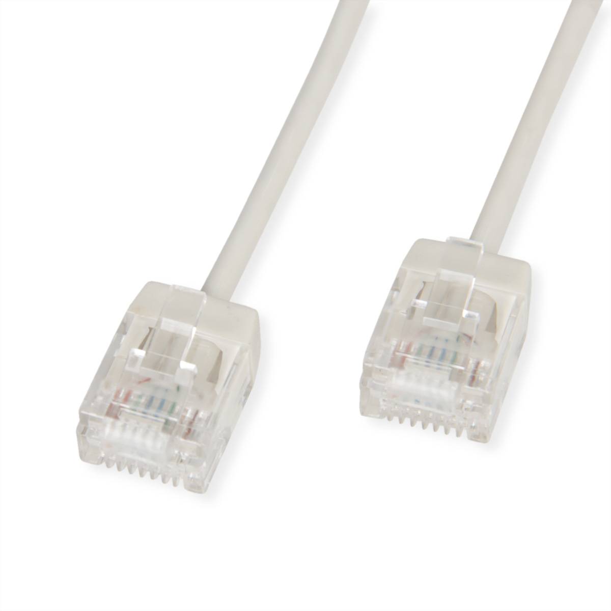 ROLINE - UTP Patchkabel Kat.6A Ultra- kurzer RJ45 grau 3m - Netzwerk - UTP