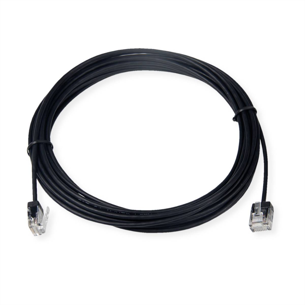ROLINE - UTP Patchkabel Kat.6a Ultra- kurzer RJ45 schwarz 2m - Netzwerk - CAT 6a