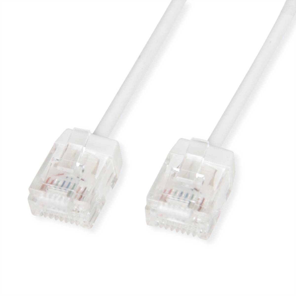 ROLINE - UTP Patchkabel Kat.6A Ultra- kurzer RJ45 weiss 0.5m - Netzwerk - UTP