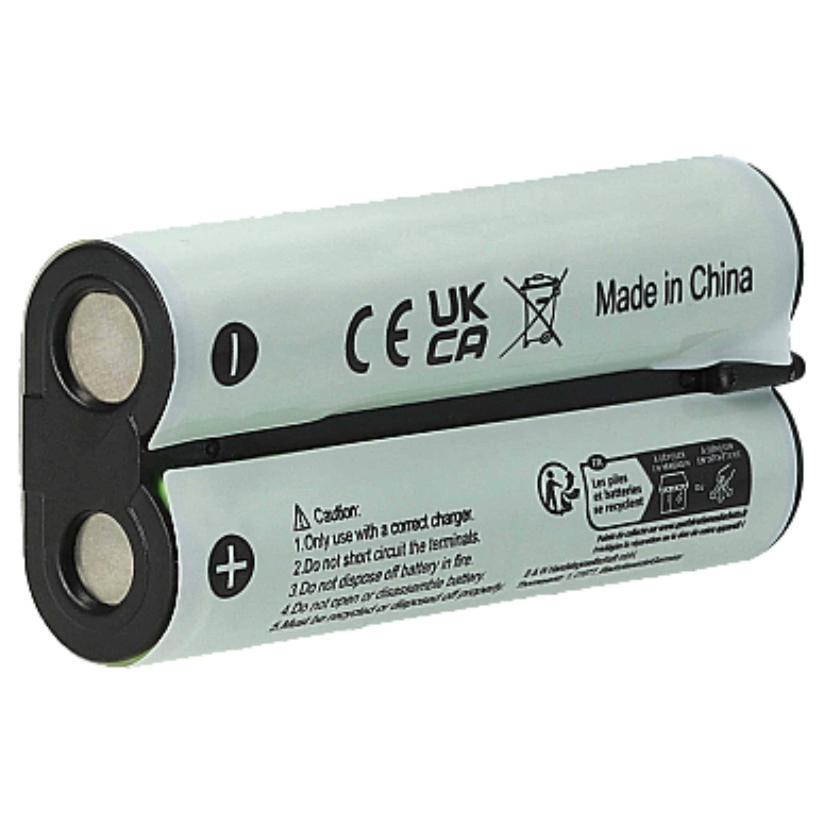 vhbw 5x Akku Ersatz für Olympus BR403, BR402 für Diktiergerät (800 mAh, 2,4 V, NiMH)