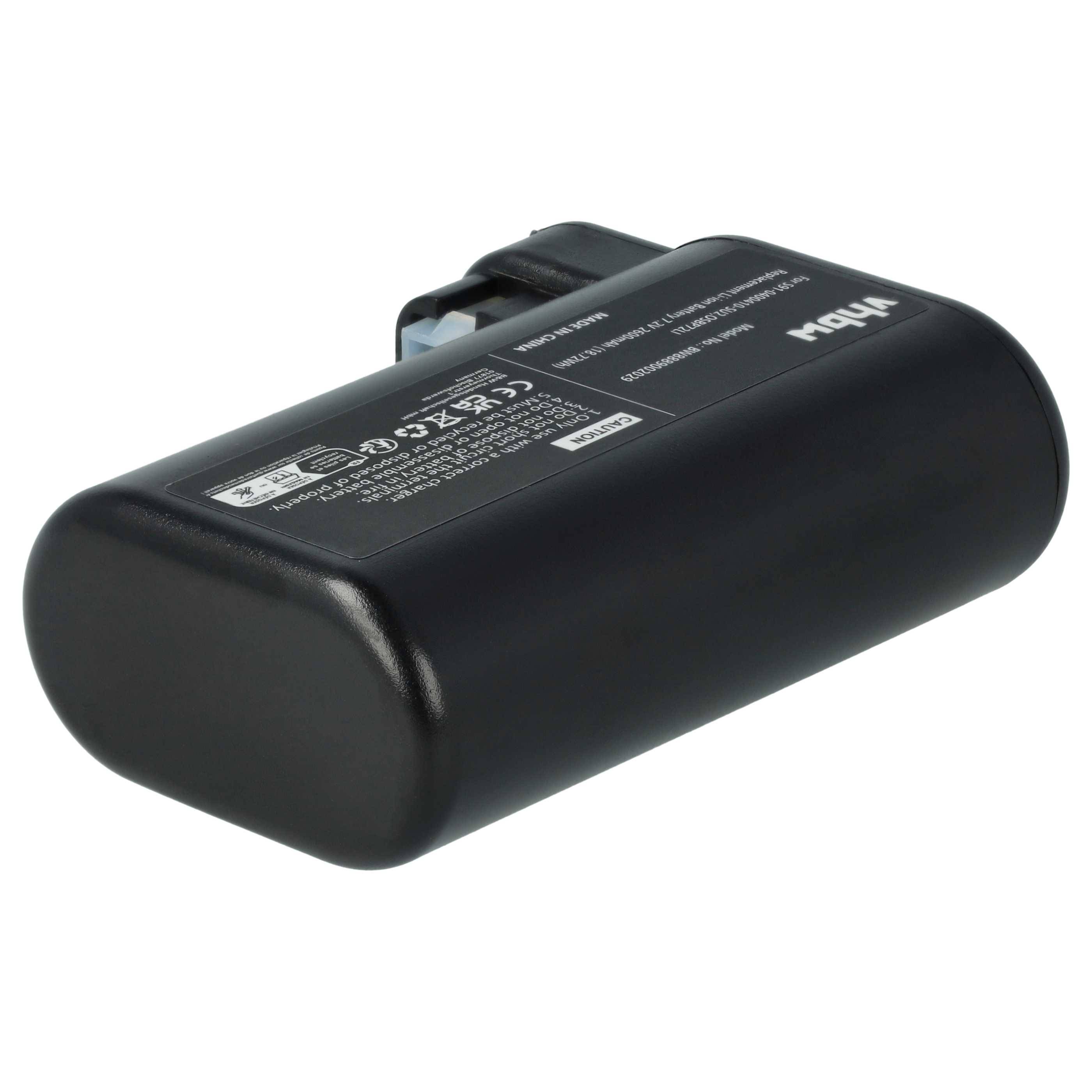 vhbw 2x Akku kompatibel mit AEG Electrolux Osiris, RX8, RX7-1-TM, 900277487, RX8-1-4SWN, 900277485 Saugroboter (2600 mAh, 7,2 V, Li-Ion)