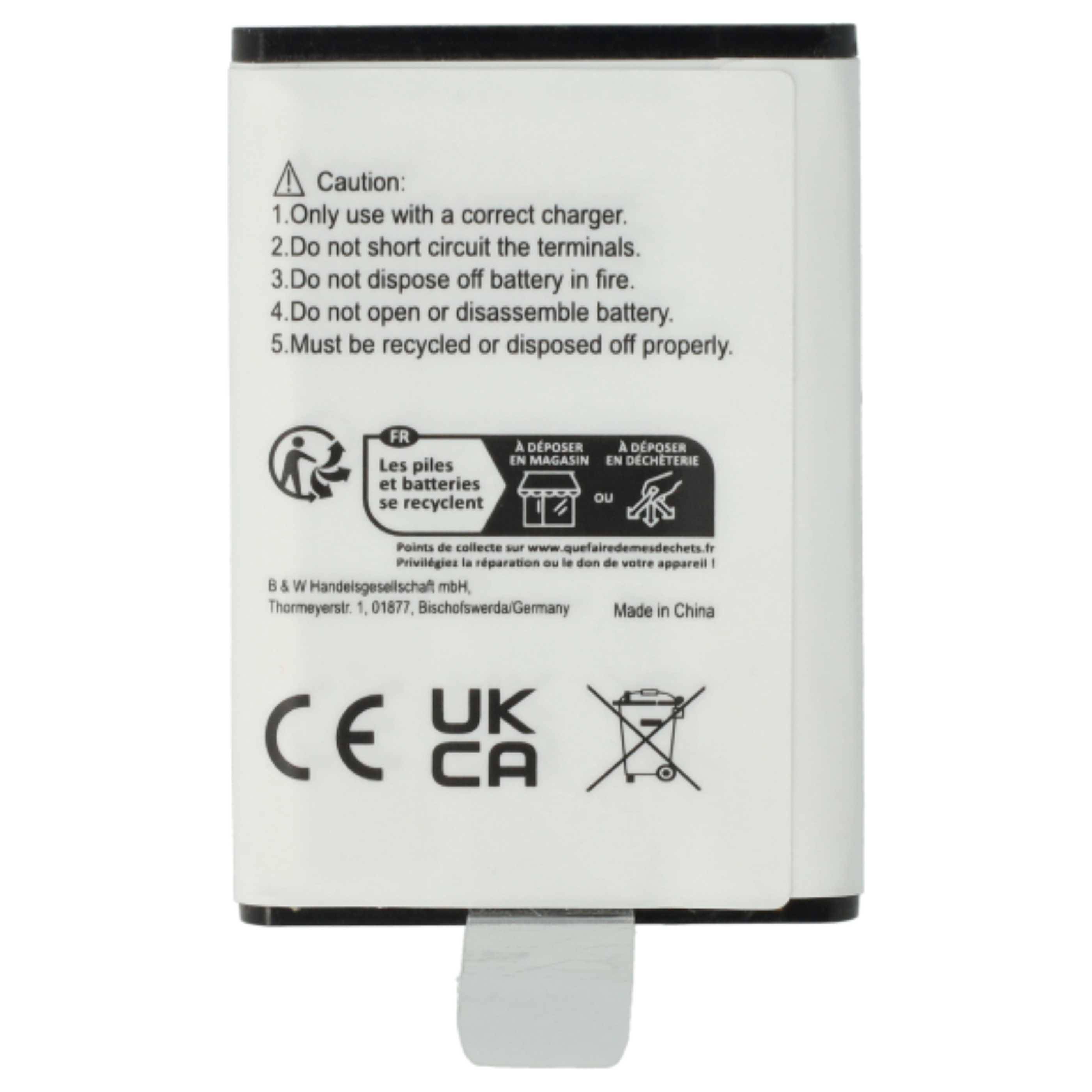vhbw 2x Akku kompatibel mit Intek KT-950EE, LN-950 Funkgerät, Walkie Talkie (1500 mAh, 3,7 V, Li-Ion)