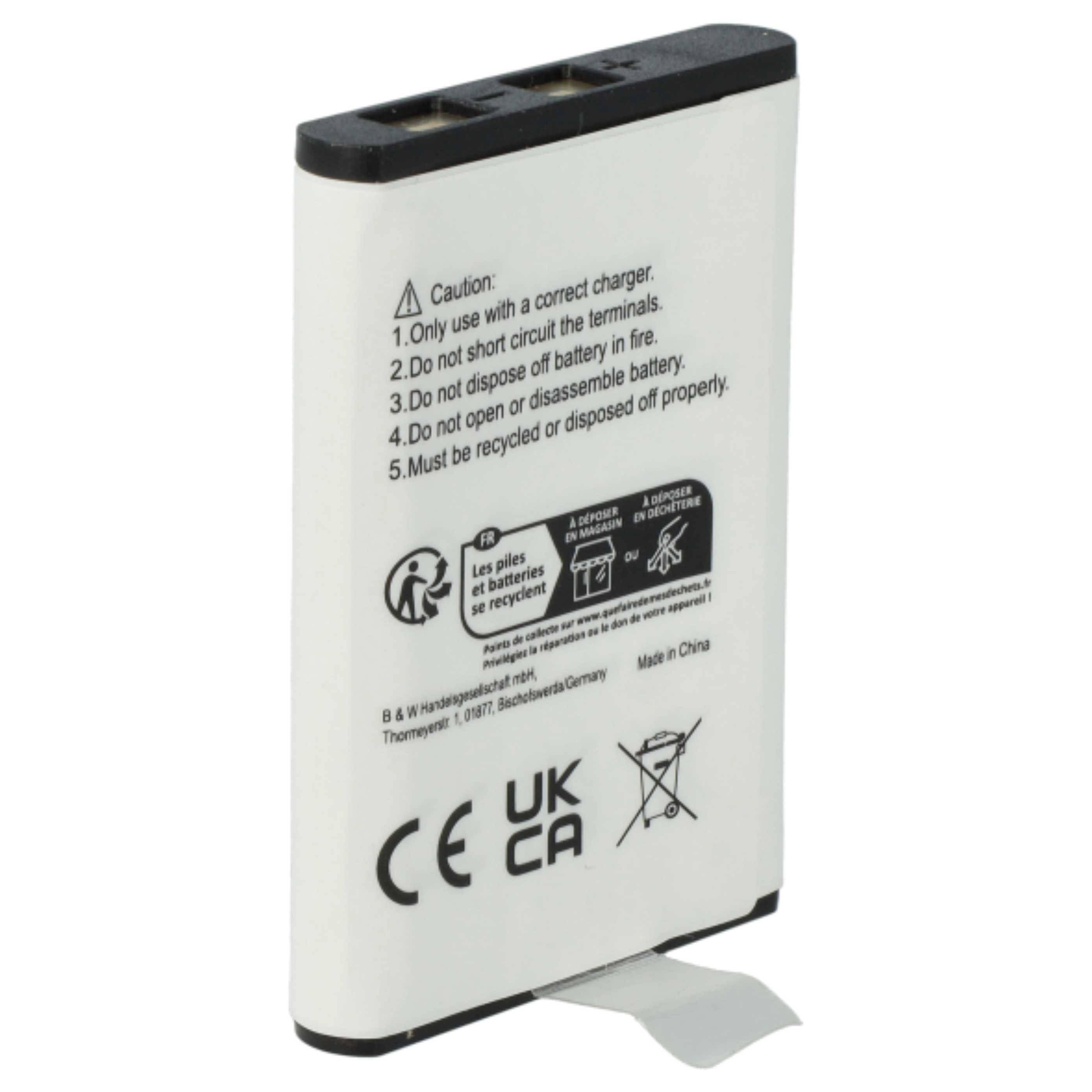 vhbw 2x Akku kompatibel mit Baofeng BF-T6, UV-3R Funkgerät, Walkie Talkie (1500 mAh, 3,7 V, Li-Ion)