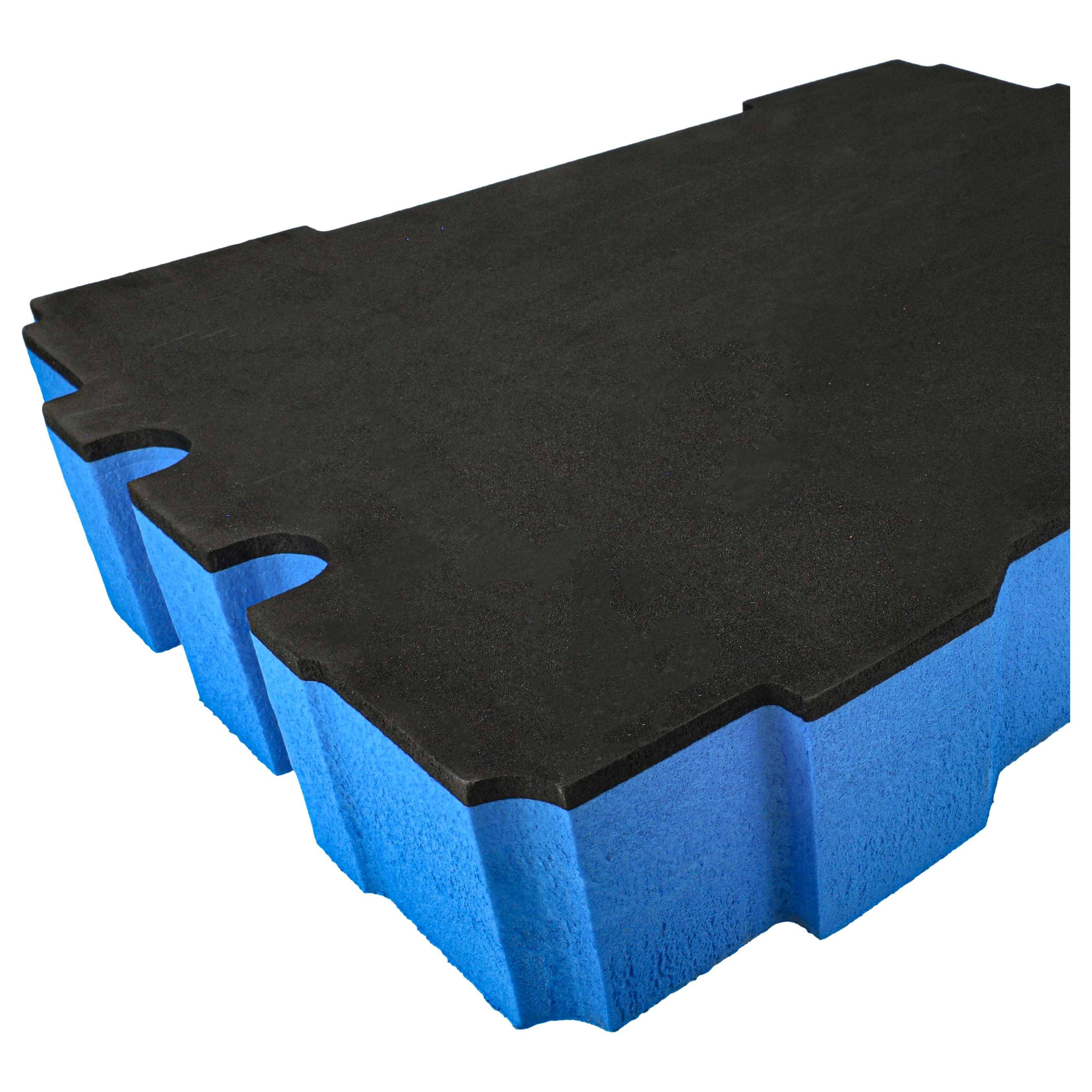 vhbw 2x Schaumstoffeinlage kompatibel mit Festool Systainer T-LOC Werkzeugkoffer - Hartschaum, 61 mm Blau