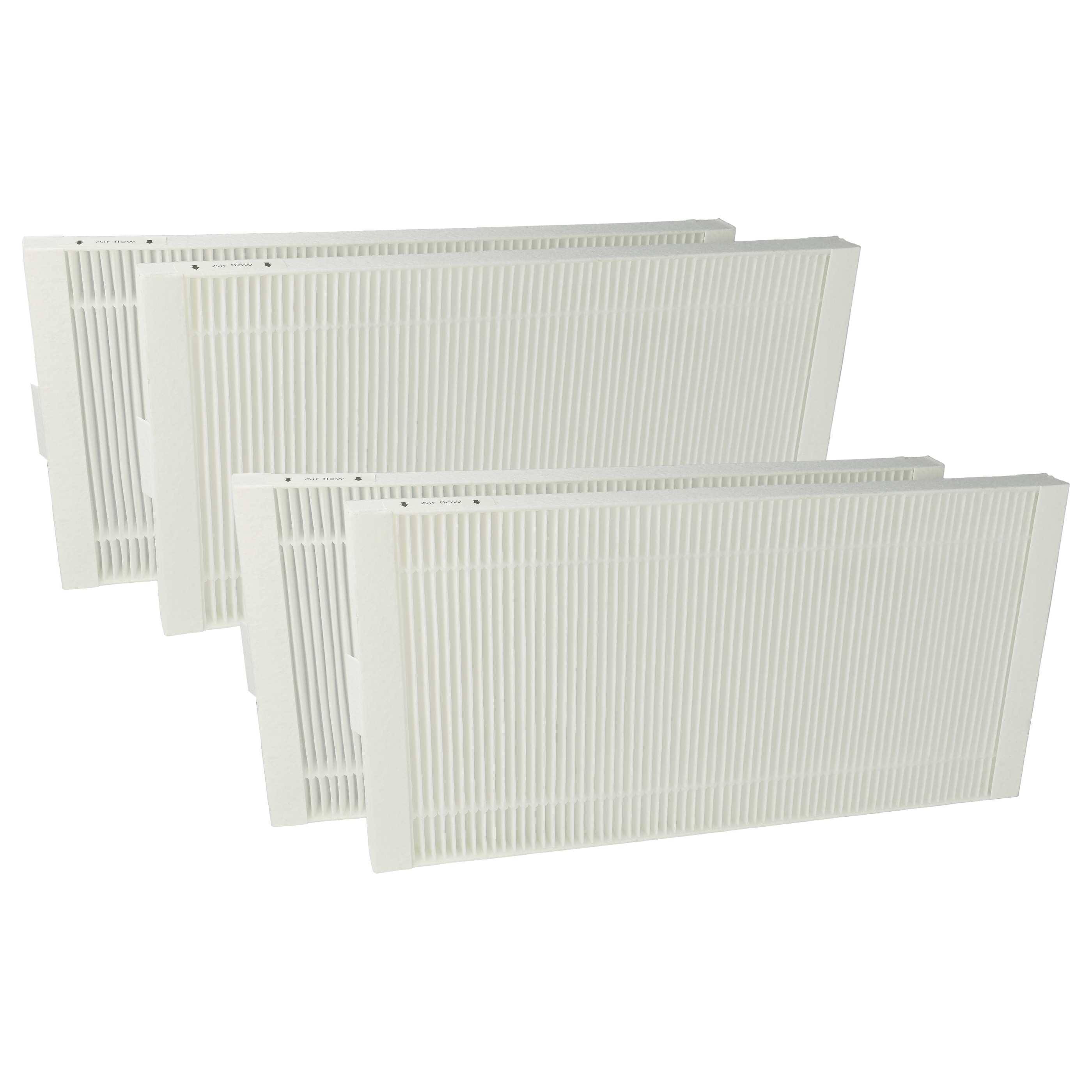 vhbw 4x Pollenfilter kompatibel mit Stiebel-Eltron LWZ 5 S Trend | LWZ 5 S Plus Lüftungsgerät - Luftfilter F7 Weiß