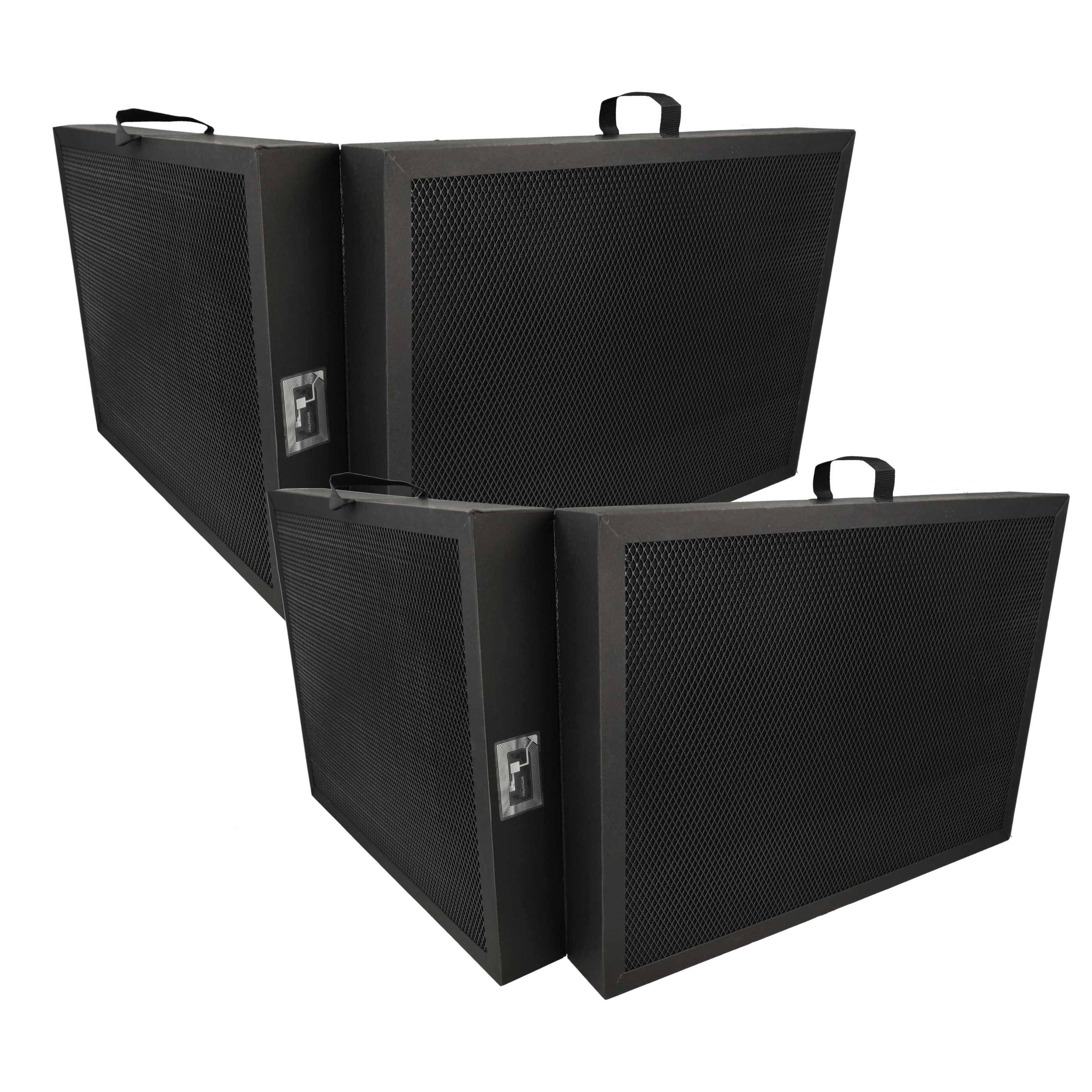 vhbw 2x Luftfilter H11 Ersatz für Blueair 105713 für Lüfter, Ventilator, Lüftungsgerät (2x Kombi-Vorfilter+Hepa+Aktivkohle)