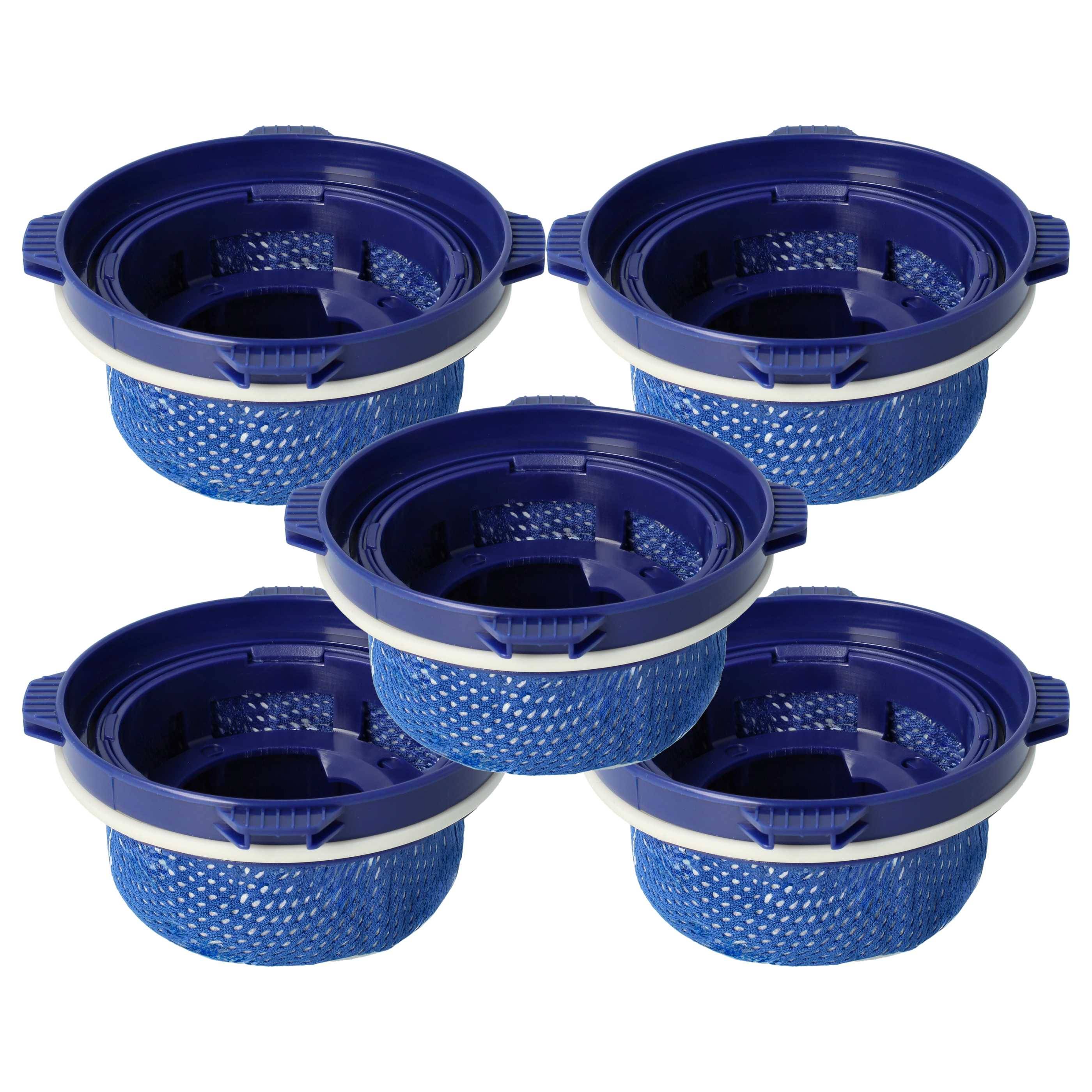 vhbw 5x Staubsaugerfilter kompatibel mit Samsung VS15 T7031R1/EN, T7031R4 Staubsauger - Abluftfilter Blau