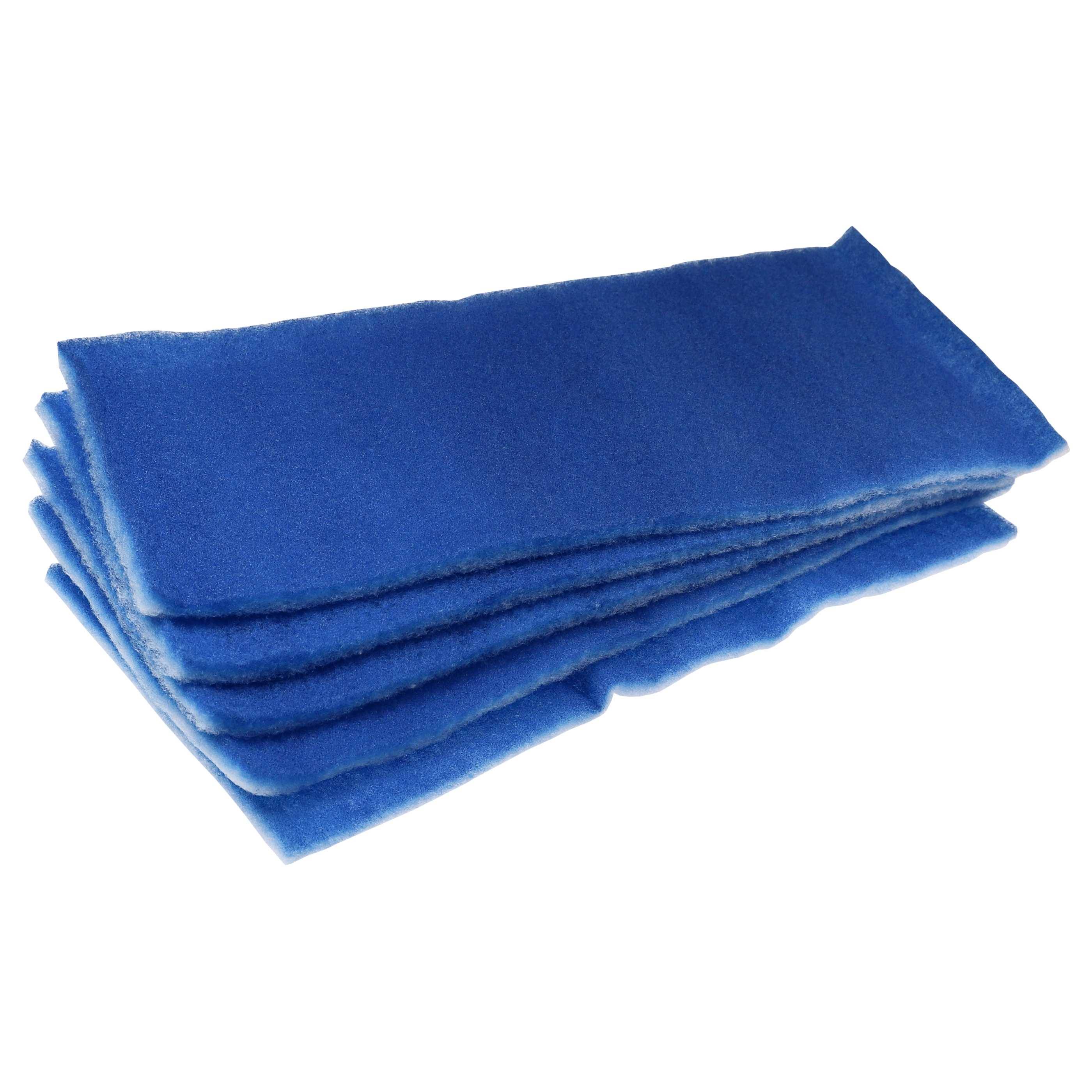 vhbw 5x Luftfilter G4 Ersatz für Wolf 1668494 für Lüfter, Badlüfter, Ventilator, Lüftungsgerät - Blau Weiß