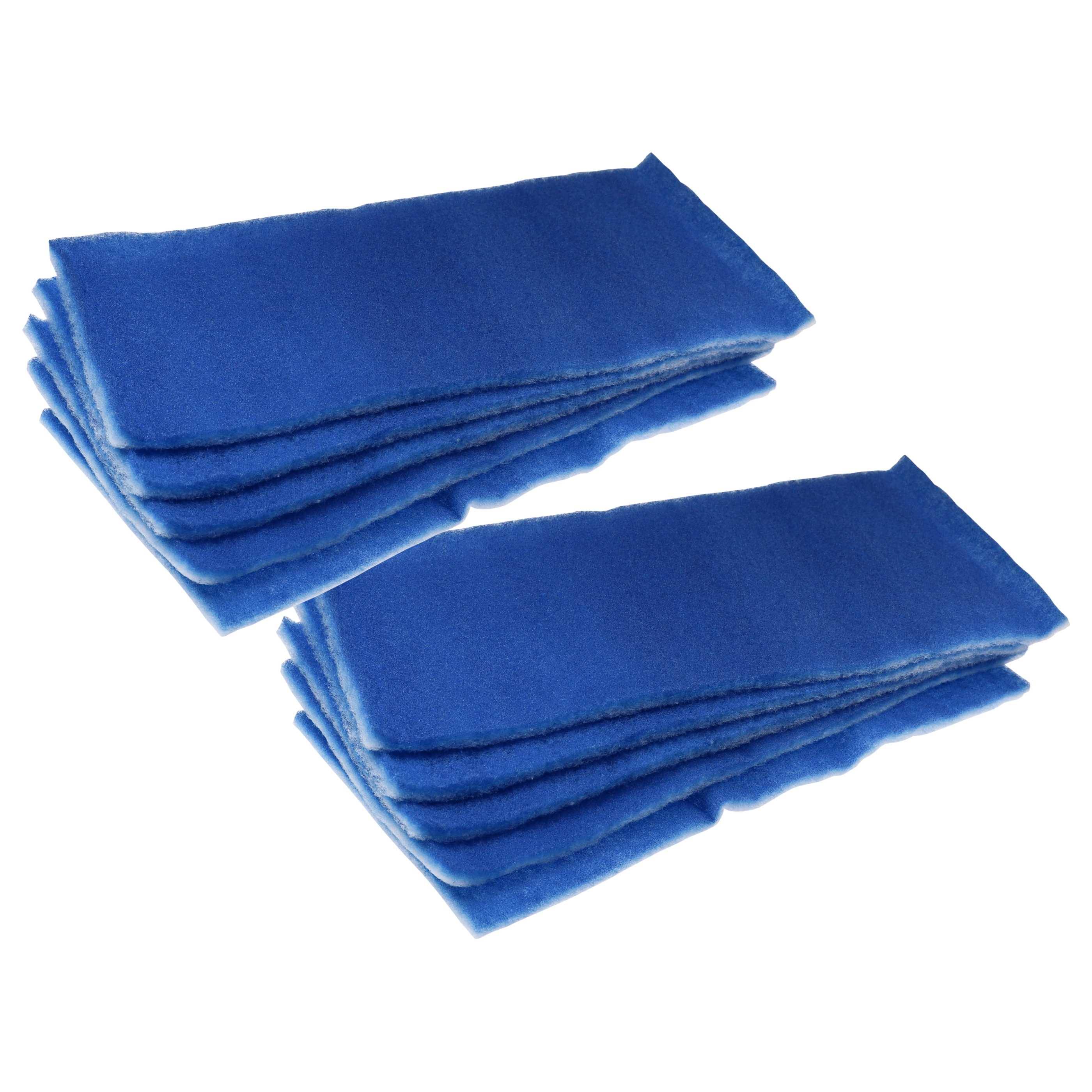 vhbw 10x Luftfilter G4 Ersatz für Wolf 1668494 für Lüfter, Badlüfter, Ventilator, Lüftungsgerät - Blau Weiß