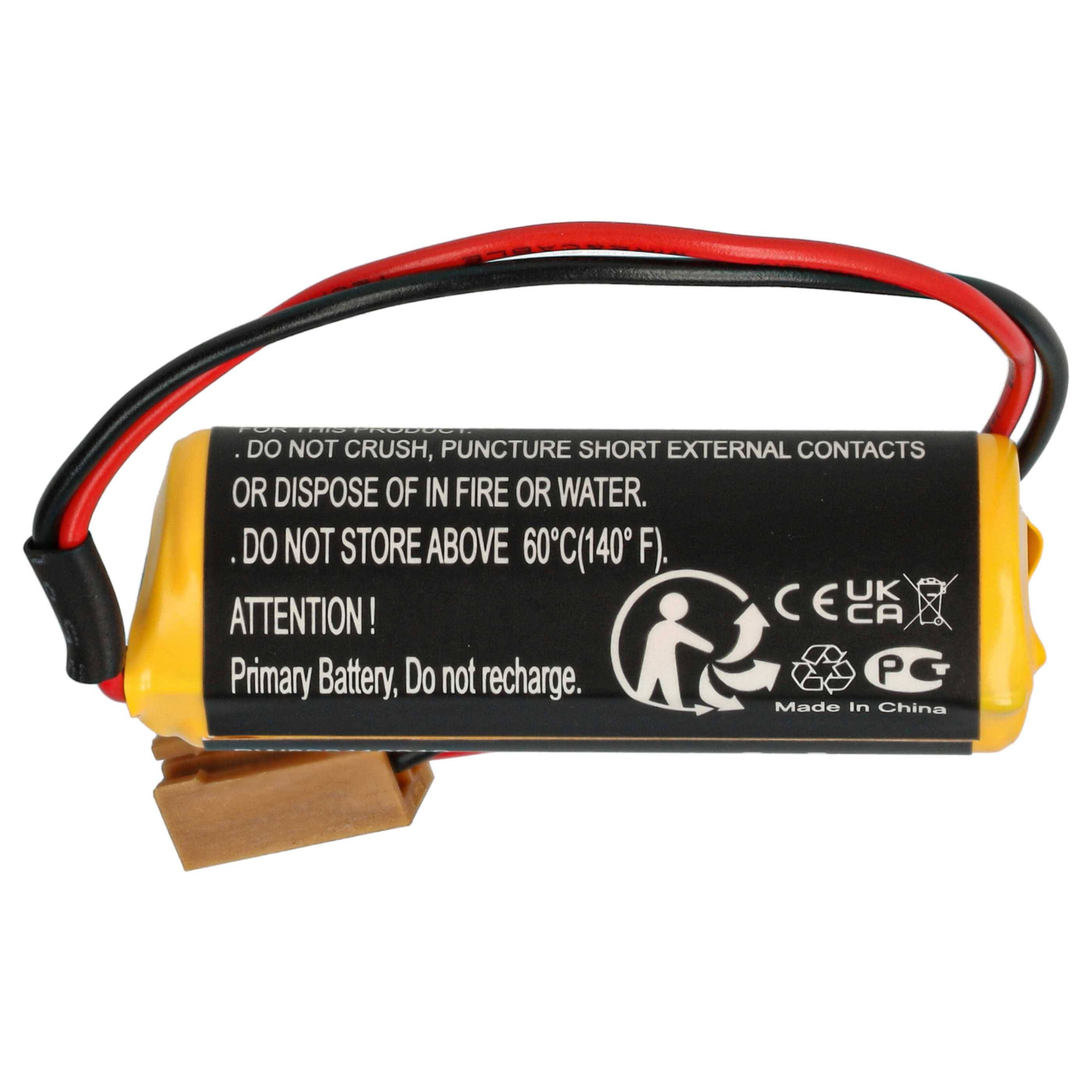 vhbw 5x Batterie kompatibel mit GE Fanuc 16/18-C, 16/18-B, 15i-B, 0i-B, 15i-A, 15-B, 0i-Mate-B, 0i-D Steuereinheit (2000 mAh, 3 V, Li-MnO2)