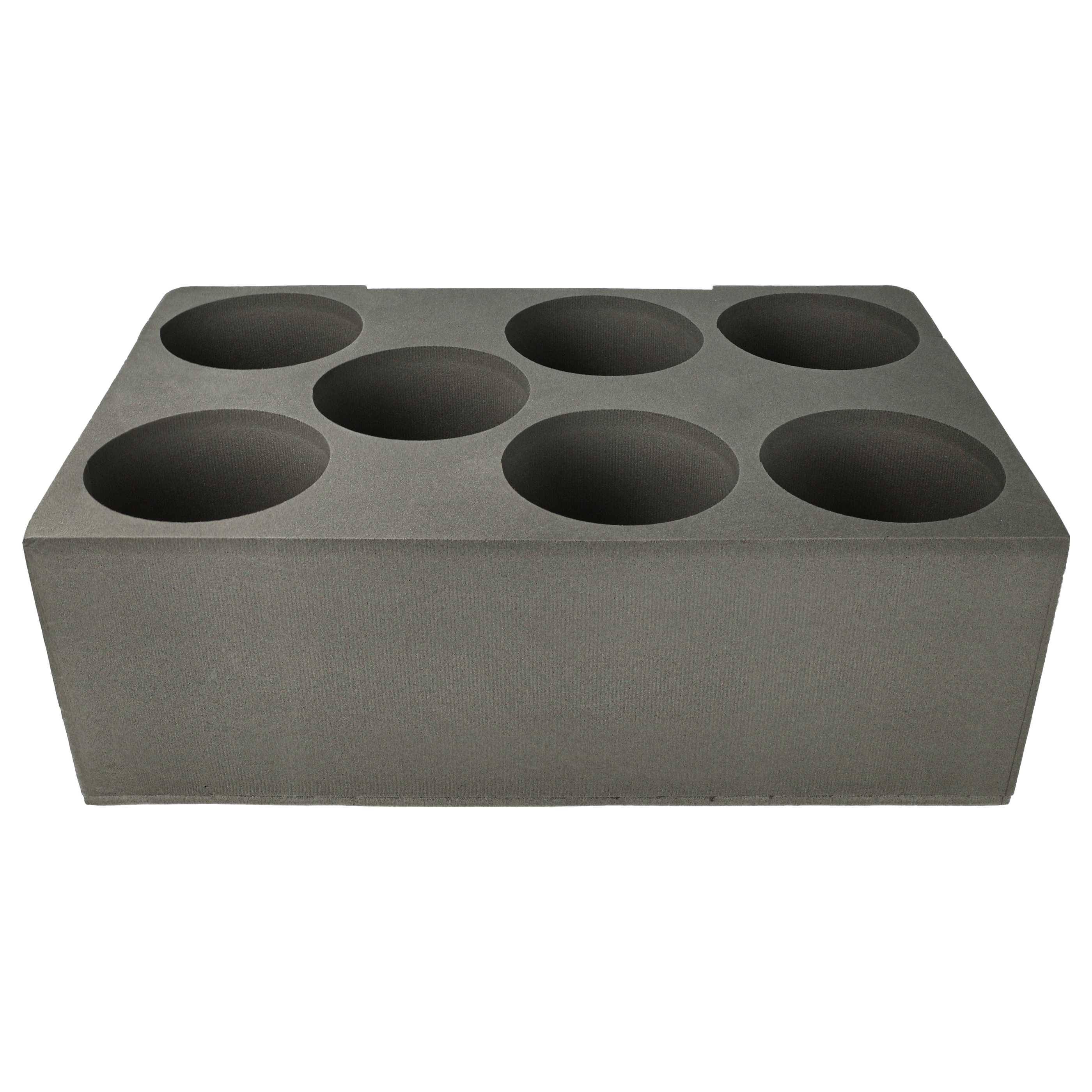vhbw 3x Kartuschen-Einsatz kompatibel mit Bosch Sortimo L-Boxx 374 Werkzeugkoffer, Systembox - Schaumstoffeinlage für 7 Kartuschen Schwarz