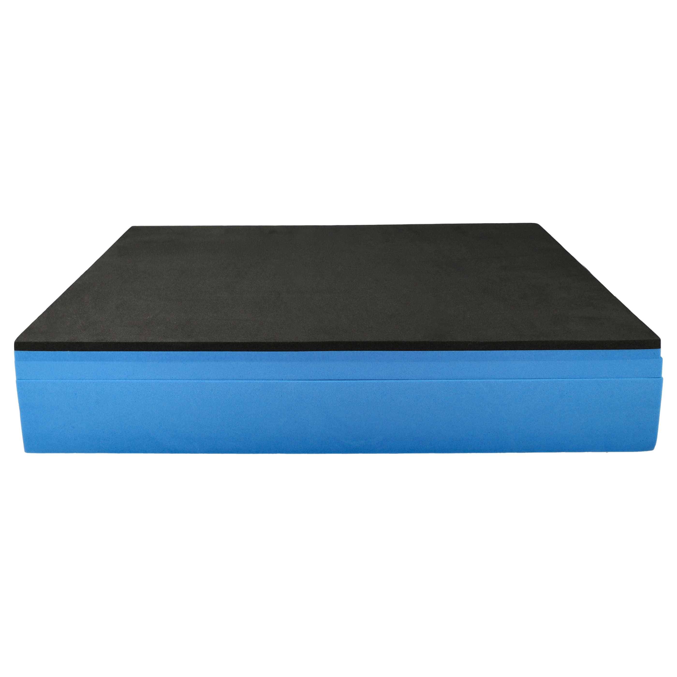 vhbw 3x Schaumstoffeinlage kompatibel mit Bosch Sortimo L-Boxx Werkzeugkoffer - Hartschaum / PE-Schaumstoff, 60 mm Blau