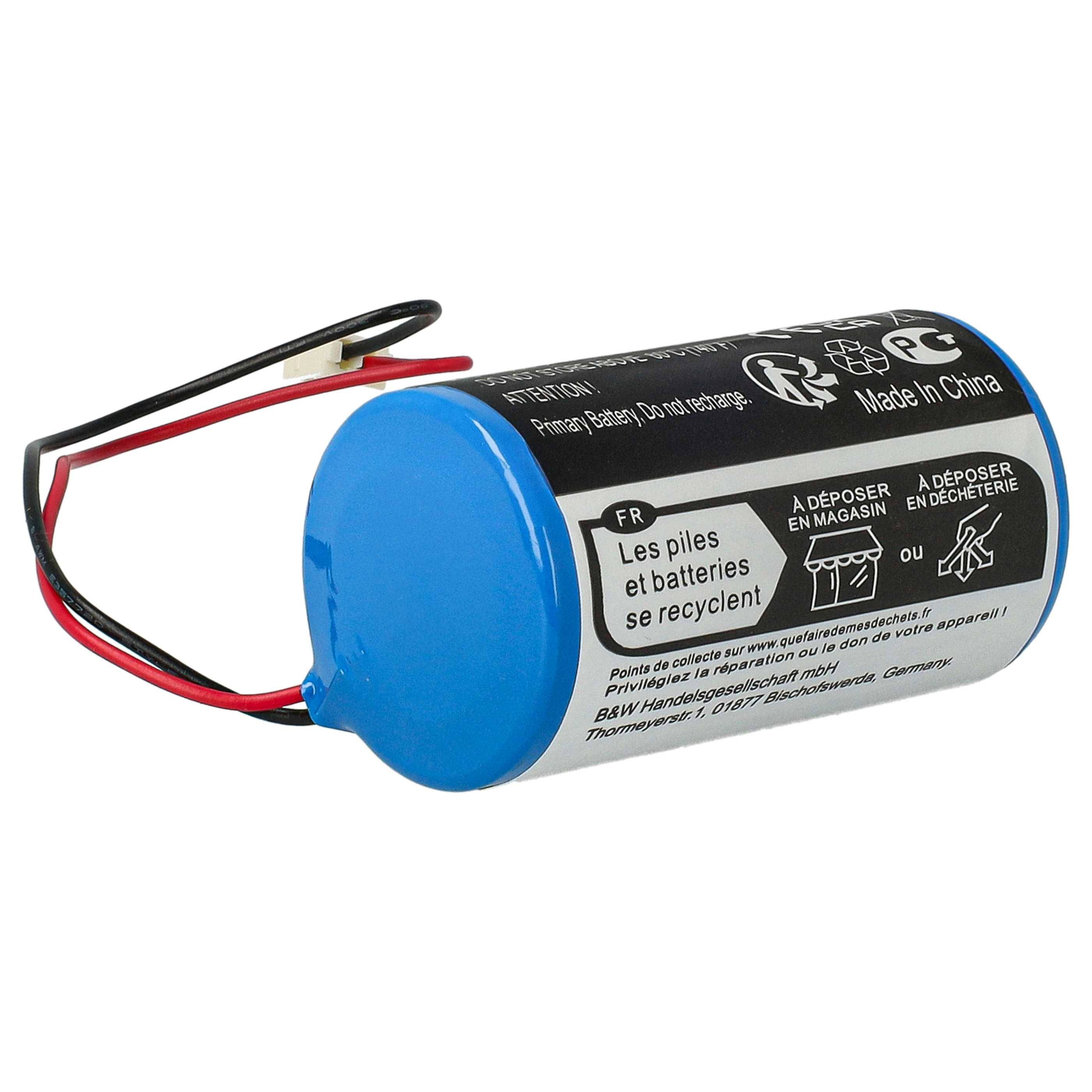 vhbw 5x Batterie kompatibel mit Visonic MC-S730, MC-S730AC, MC-S710, MC-S720 Alarmanlage, Alarmsystem (14500 mAh, 3,6 V, Li-SOCl2)