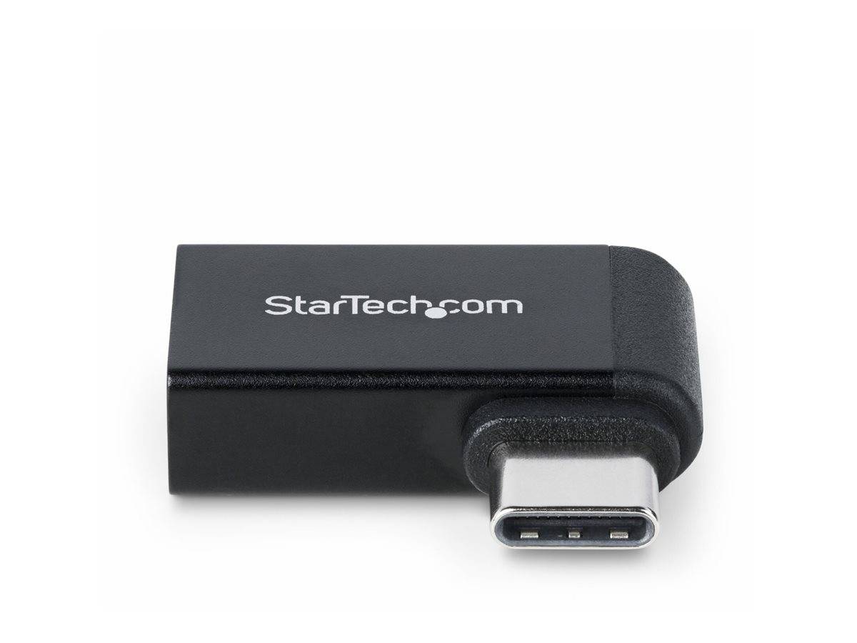 StarTech.com Right Angled USB-C to USB-A Adapter, USB 5Gbps, Compact USB-C Male to USB-A Female Adapter, Metal Housing,