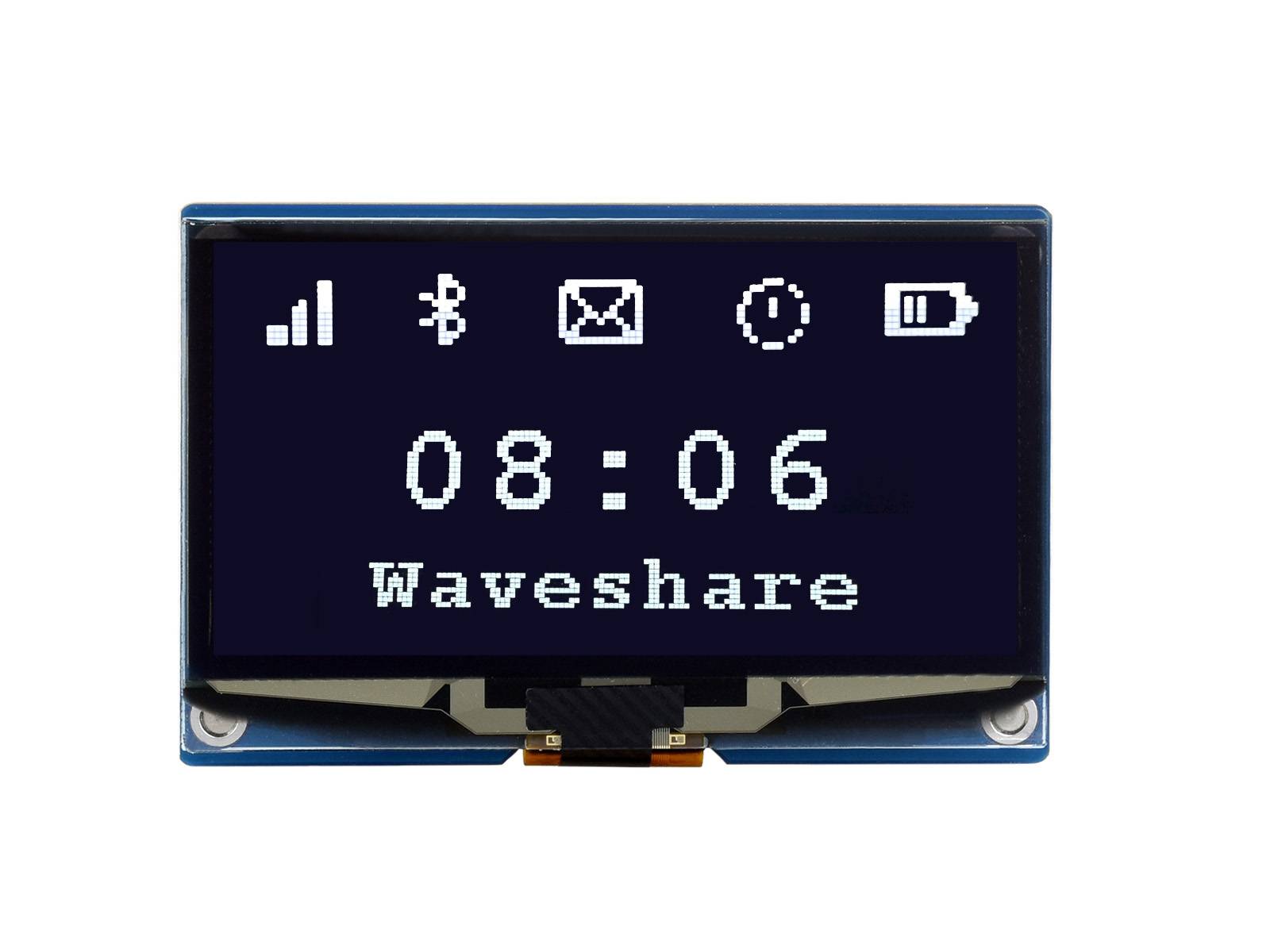 WaveShare 2.42inch OLED Display Module 128x64 SPI I2C White on Black