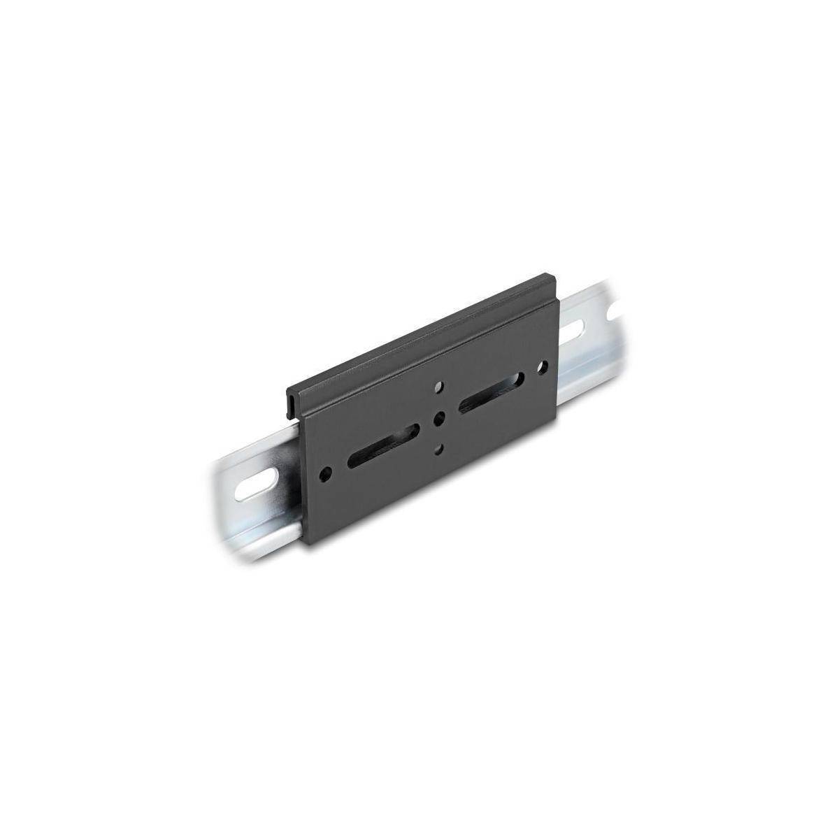 67149 - Aluminium Montageclip für Hutschiene 100,0 x 47,8 mm schwarz