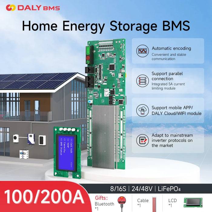 DALY - Home Energy Sorage Smart BMS - 8-16S LiFePO4 200A