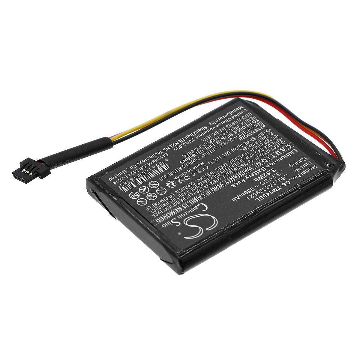 Ersatzakku - CS-TM140SL - TomTom Go 50 / Go 500 / One 140 - 3,7 Volt 950mAh Li-Ion
