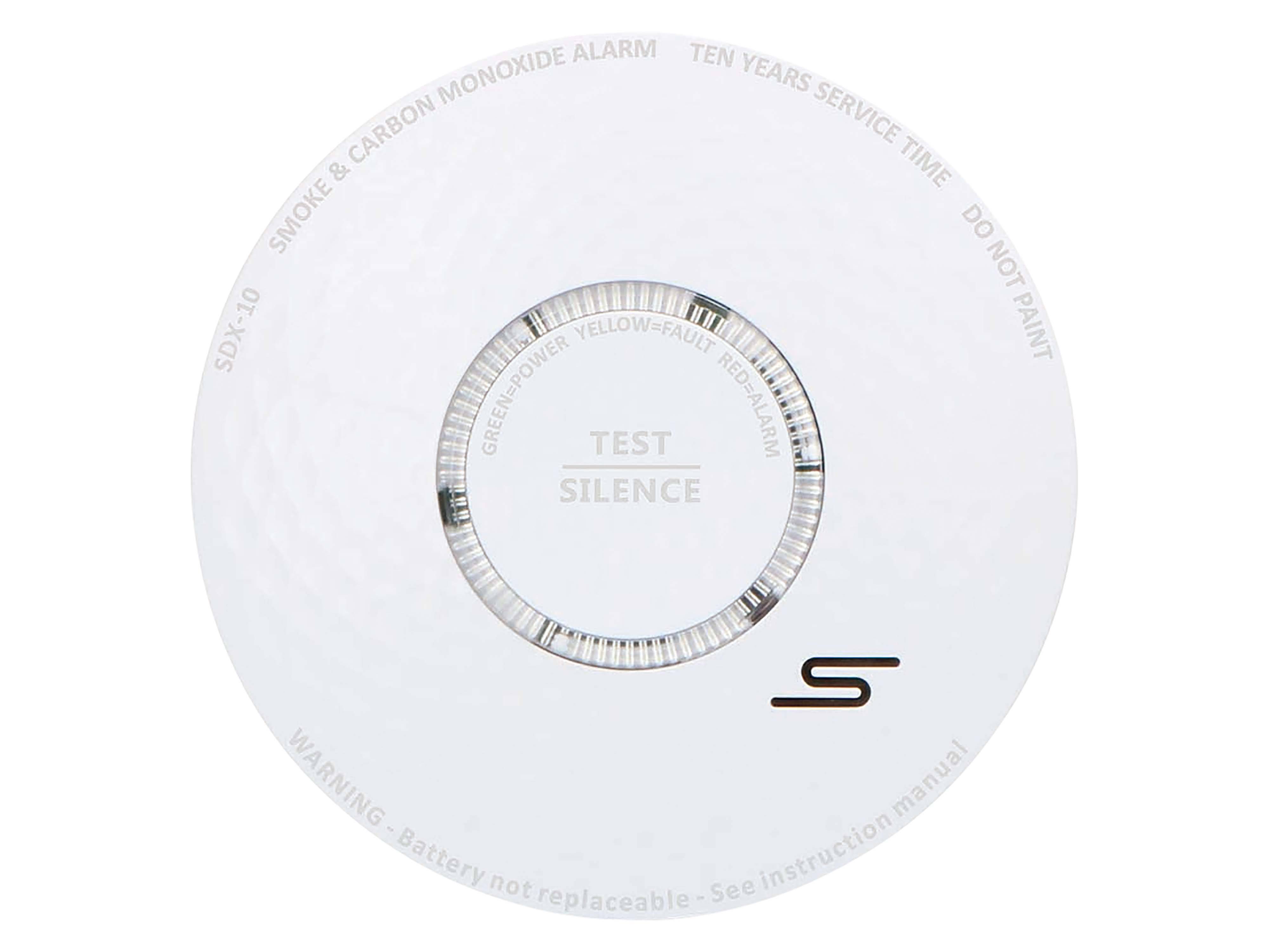 ALECTO Rauch- und Kohlenmonoxidalarm SDX10, weiß