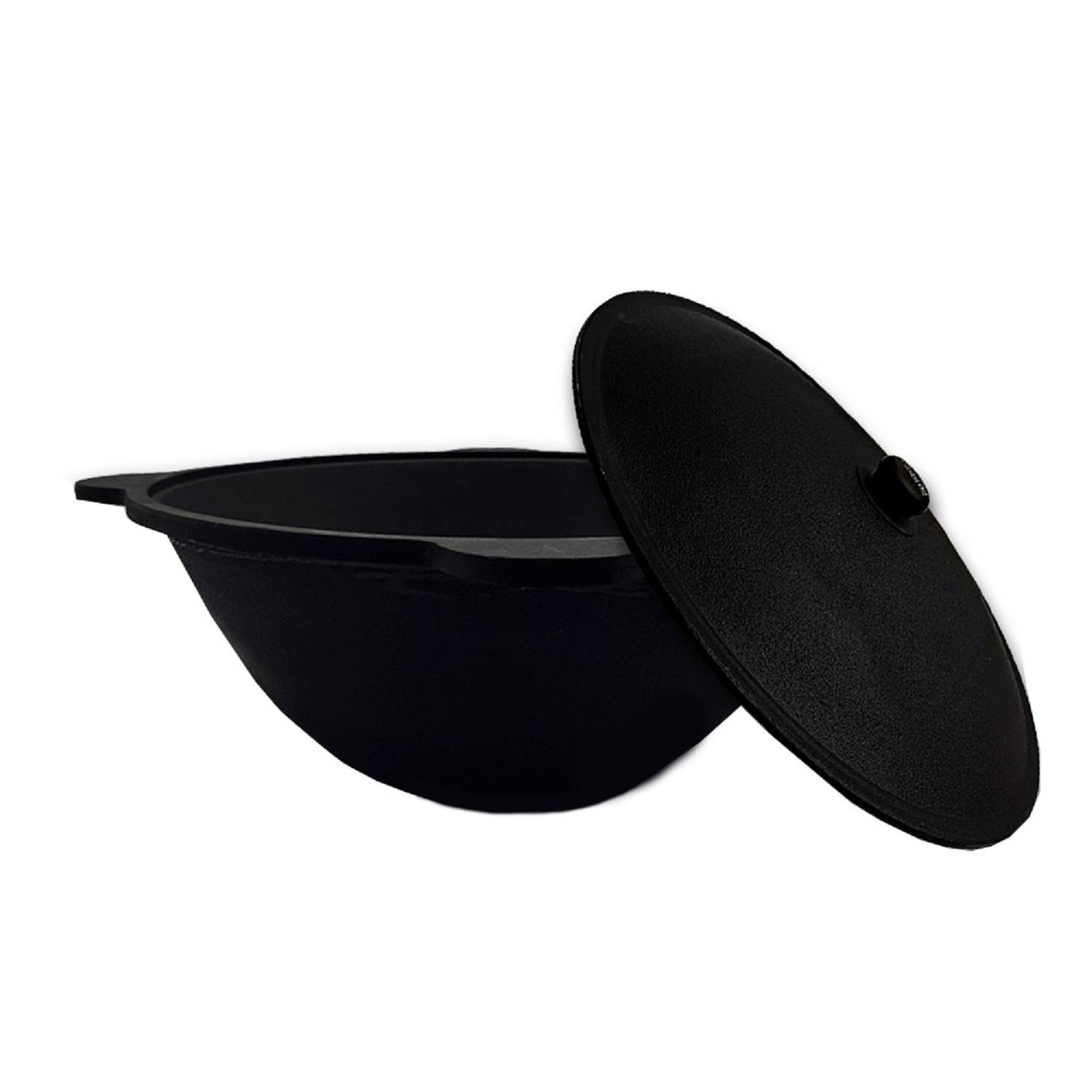 Utschak mit Kazan 10 L Set Kasan aus Gusseisen Schüreisen