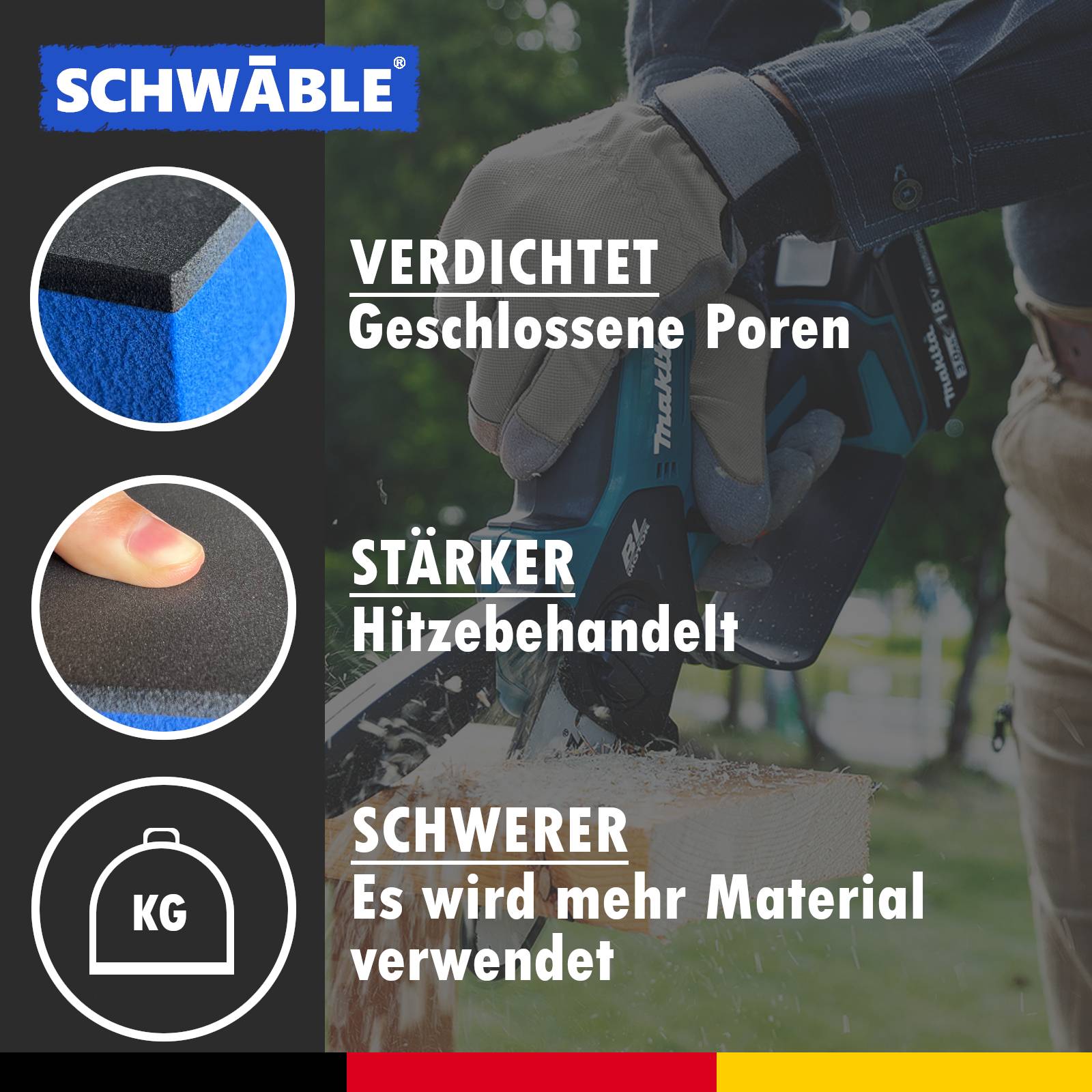 SCHWÄBLE Schaumeinlage Schaumstoffeinlage Bosch Akku-Schlagschrauber GDS18V-1050