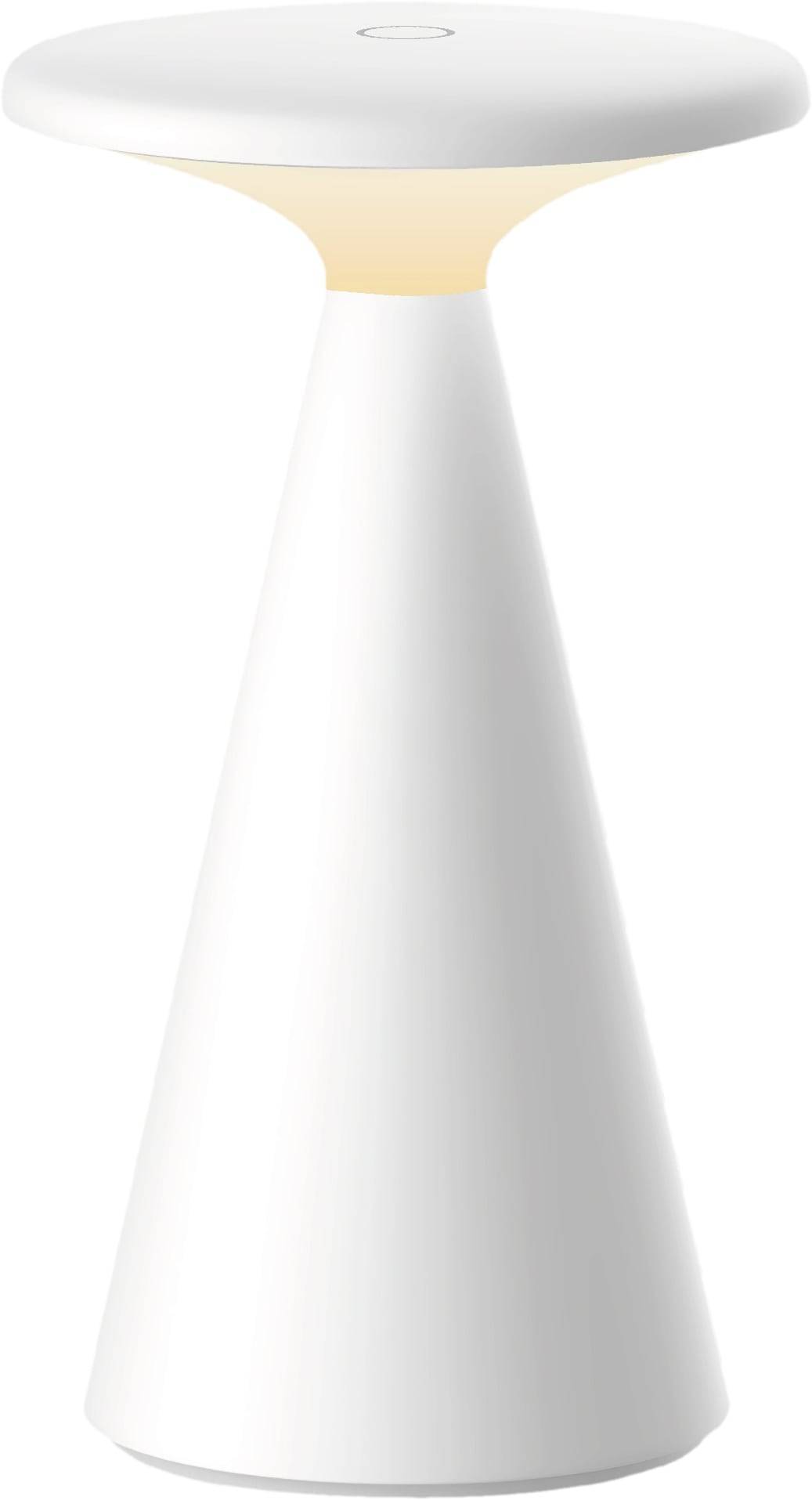 MÜLLER-LICHT LED-Akku-Tischleuchte 27700206, dimmbar, 2700K, warmweiß, weiß