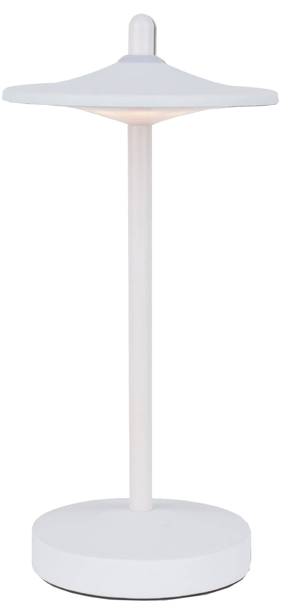 MÜLLER-LICHT LED-Akku-Tischleuchte 27700201, dimmbar, 3000K, warmweiß, weiß