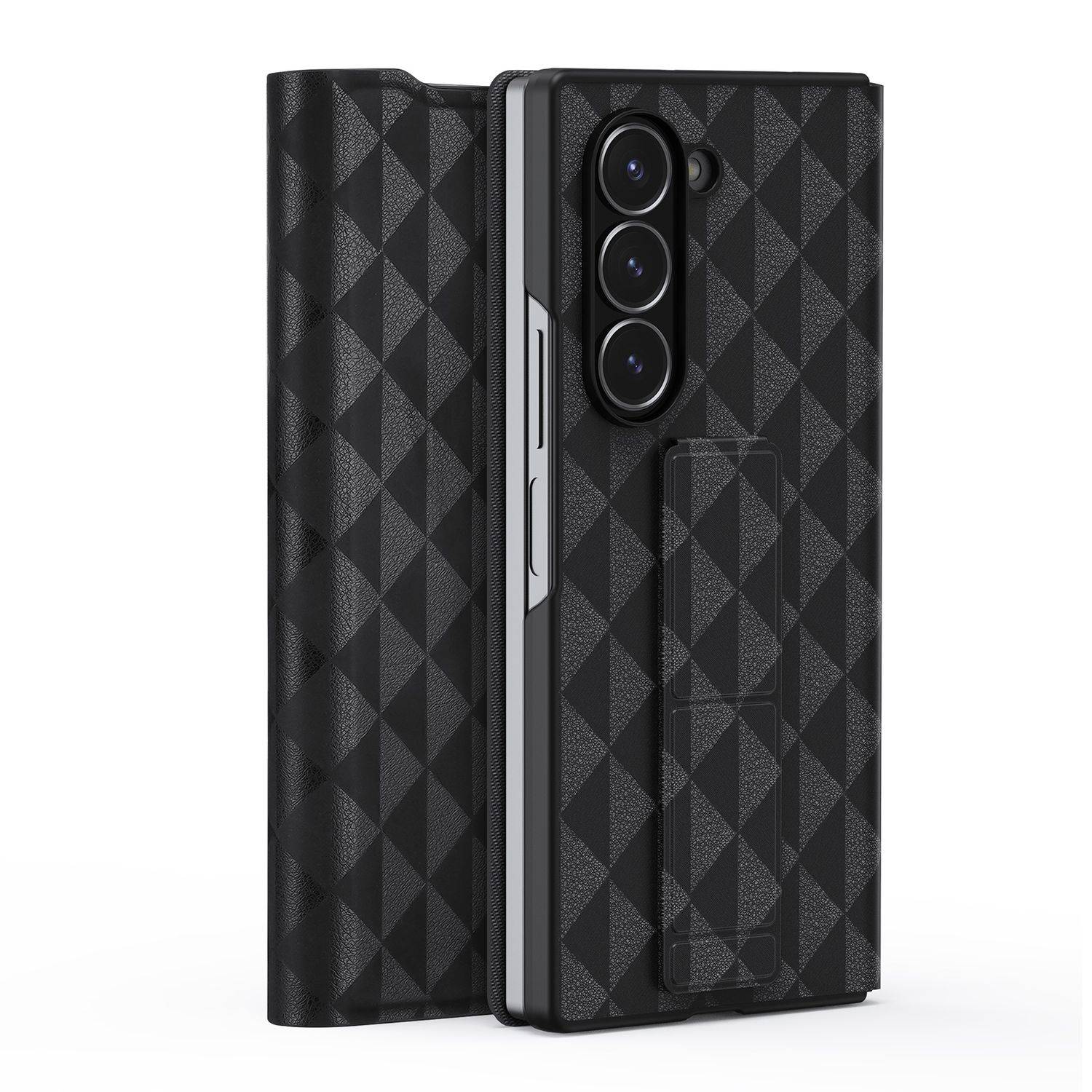 Für Samsung Galaxy Z Fold6 DUX DUCIS Fitt Series TPU + PU Textur Hülle Schwarz