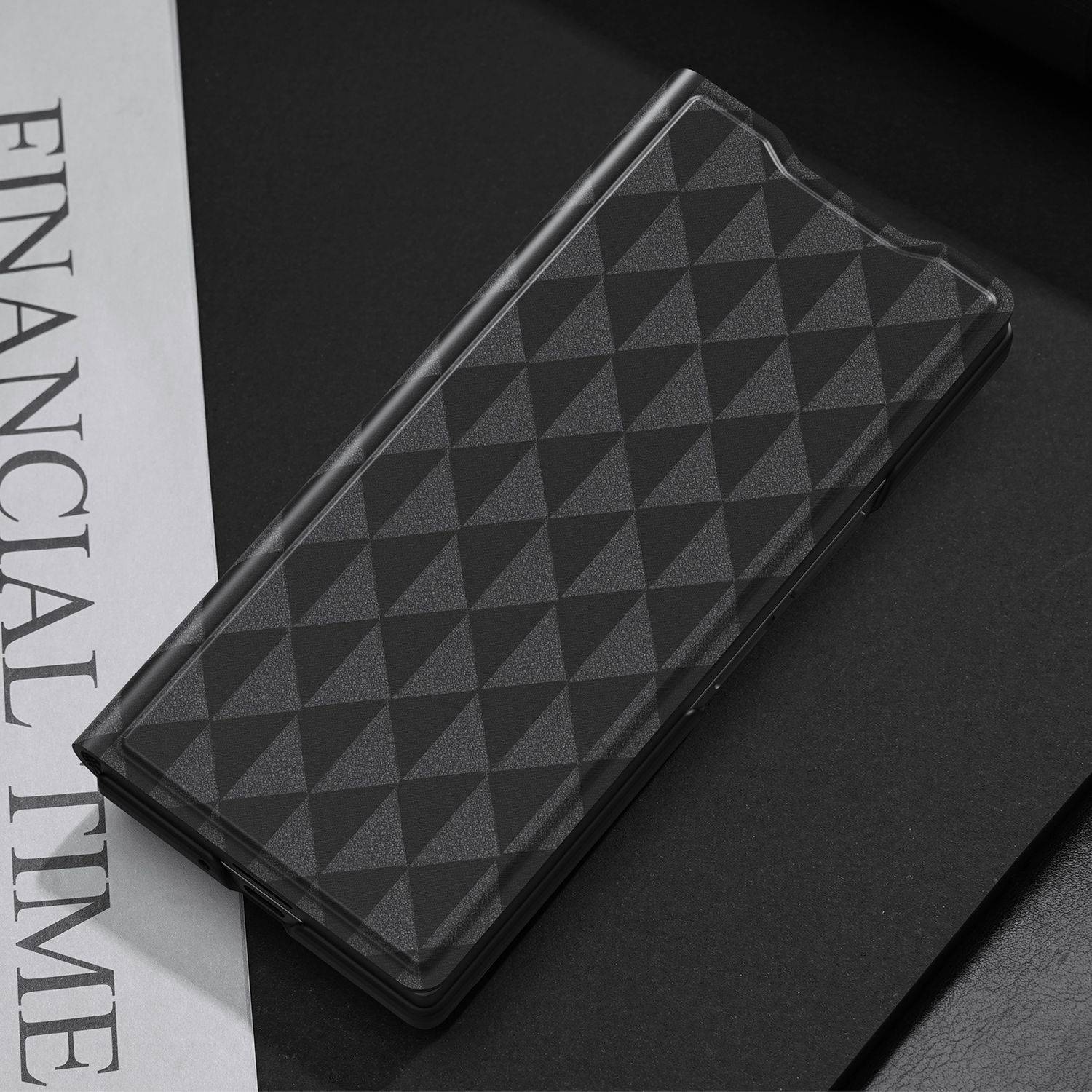 Für Samsung Galaxy Z Fold6 DUX DUCIS Fitt Series TPU + PU Textur Hülle Schwarz