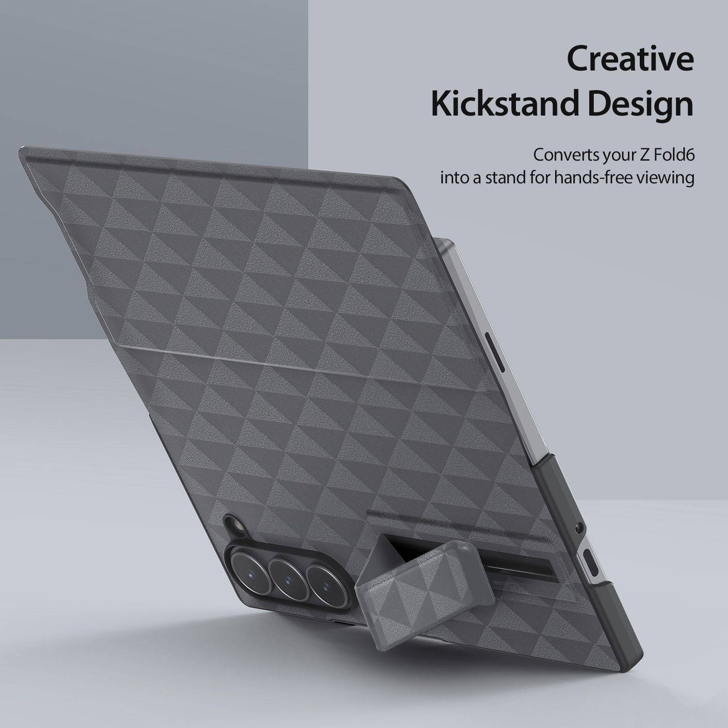 Für Samsung Galaxy Z Fold6 DUX DUCIS Fitt Series TPU + PU Textur Hülle Case Grau