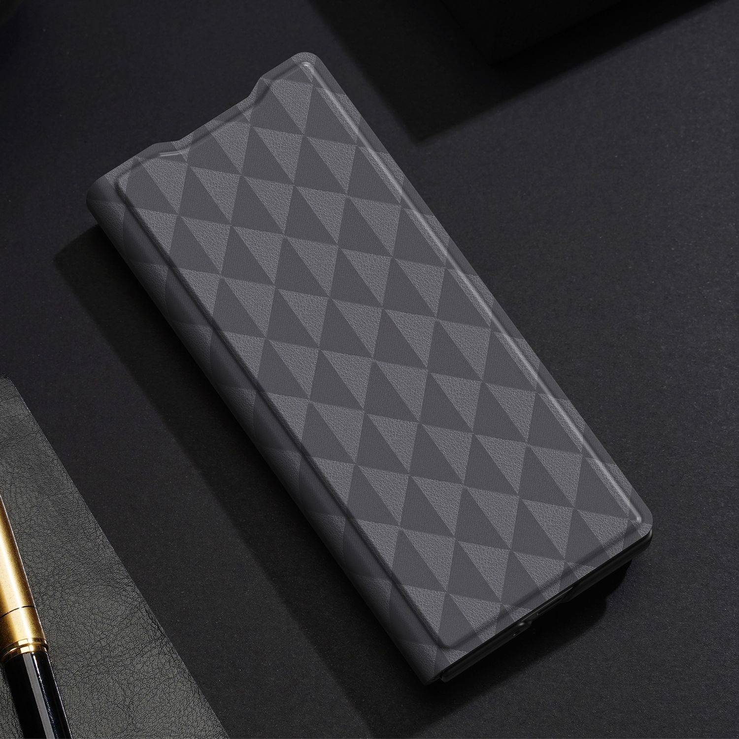 Für Samsung Galaxy Z Fold6 DUX DUCIS Fitt Series TPU + PU Textur Hülle Case Grau