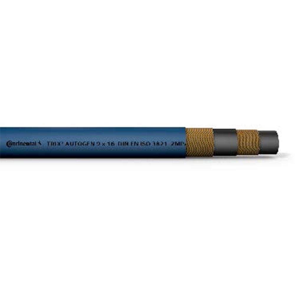 TRIX® Autogenschlauch - für Sauerstoff - blau - Innen-Ø 9 mm - Außen-Ø 19 mm - Wanddicke 5 mm - 40 m Rolle - Preis per Rolle