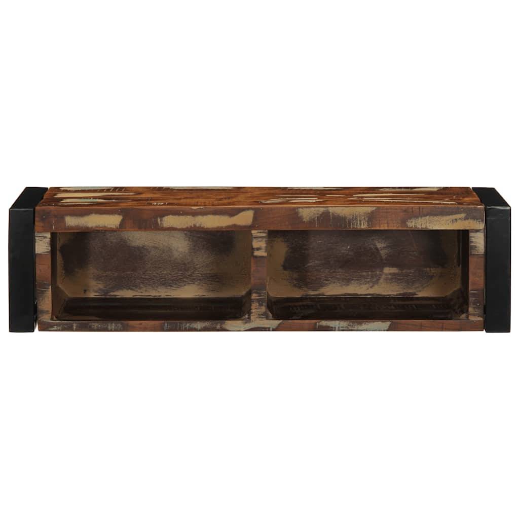 vidaXL TV-Schrank Mehrfarbig 80x30x25 cm Altholz Massiv