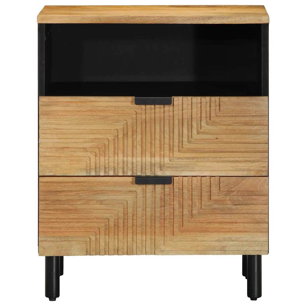 vidaXL Nachttisch Braun 50x33x60 cm Massivholz Mango