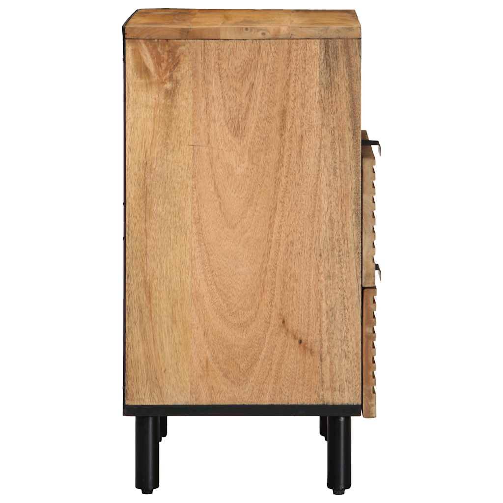 vidaXL Nachttisch Braun 50x33x60 cm Massivholz Mango