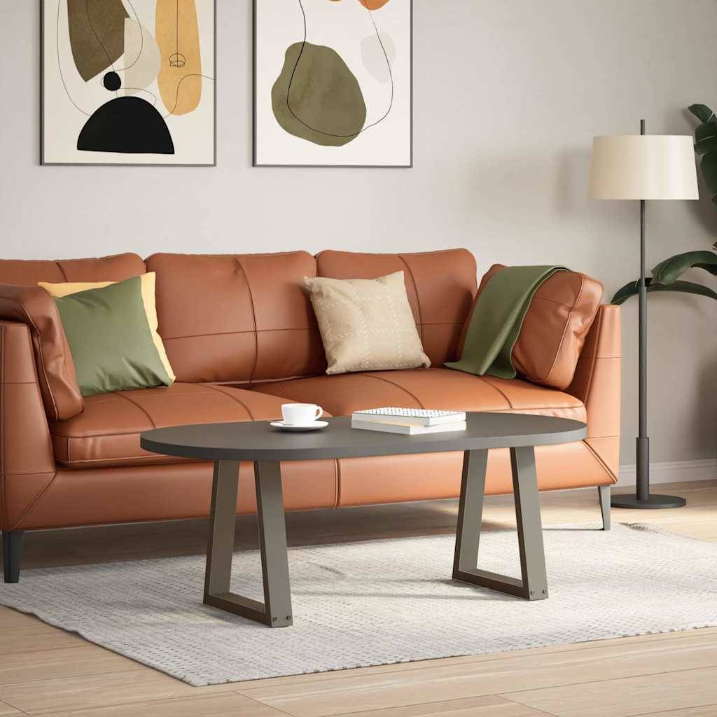 vidaXL Couchtischbeine V-Form 2 Stück Naturstahl 38x(42-43,3) cm Stahl
