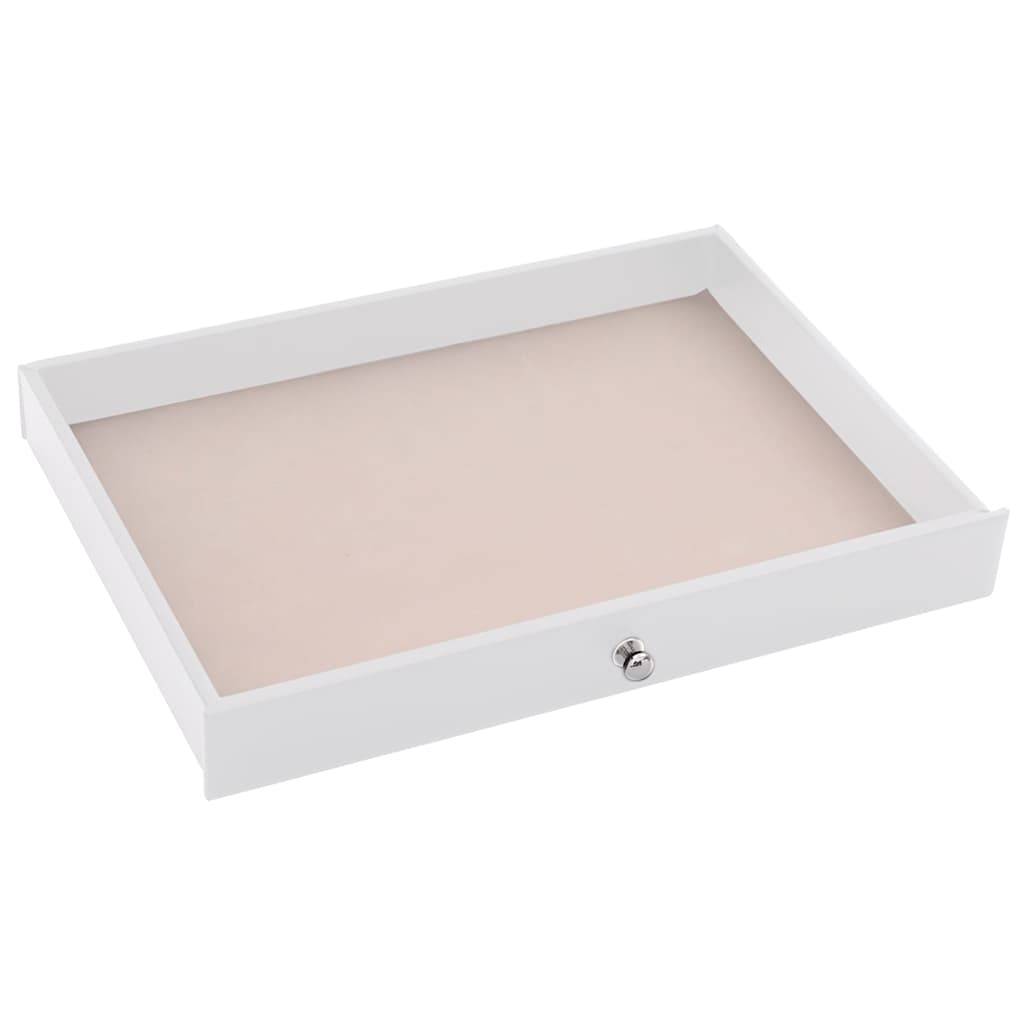 vidaXL Schmuckkästchen 10-Schichten mit Uhrenhaltern Weiß